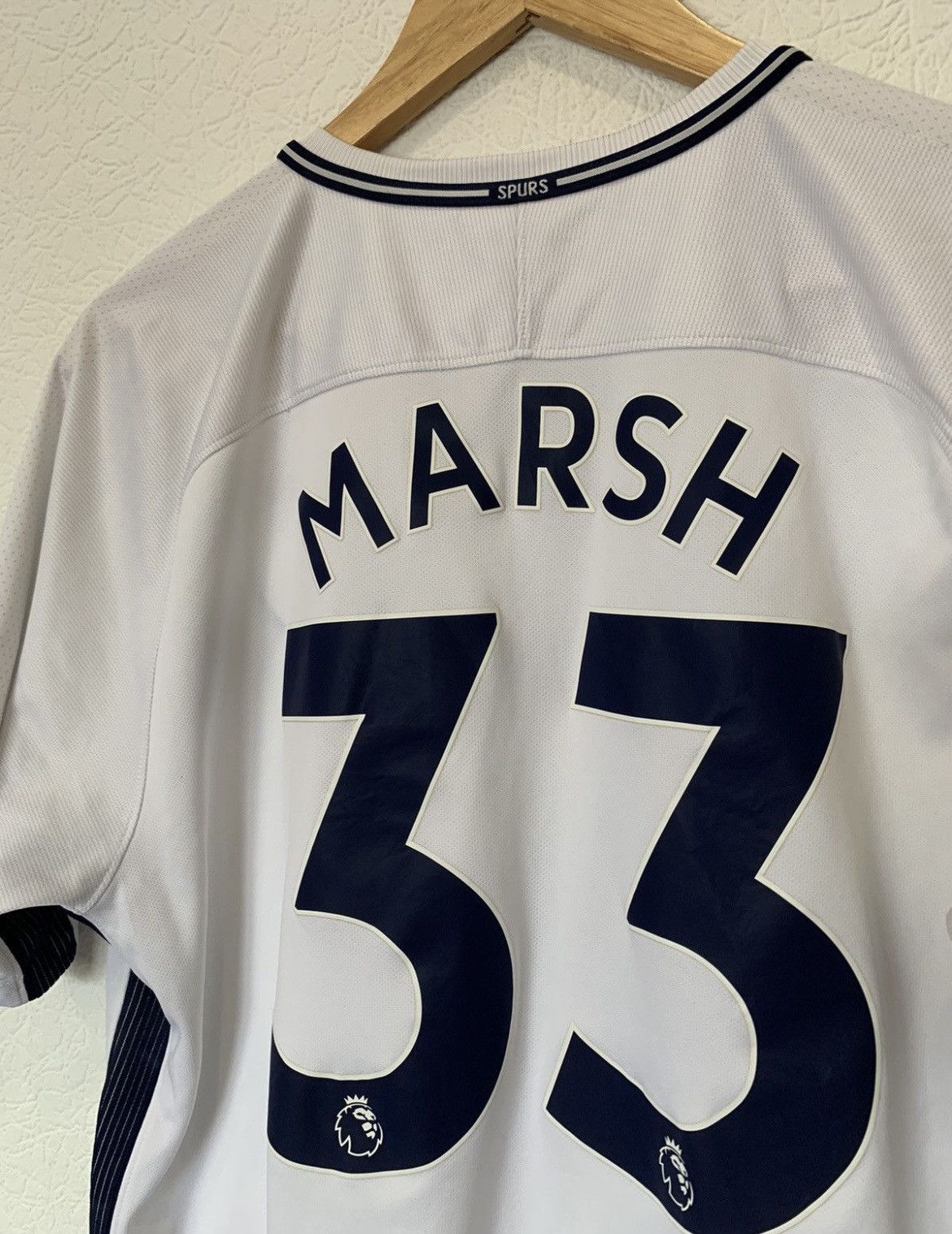 Nike MARSH TOTTENHAM NIKE 2017/2018 HOME KIT SOCCER JERSEY Size US L / EU 52-54 / 3 - 7 Thumbnail
