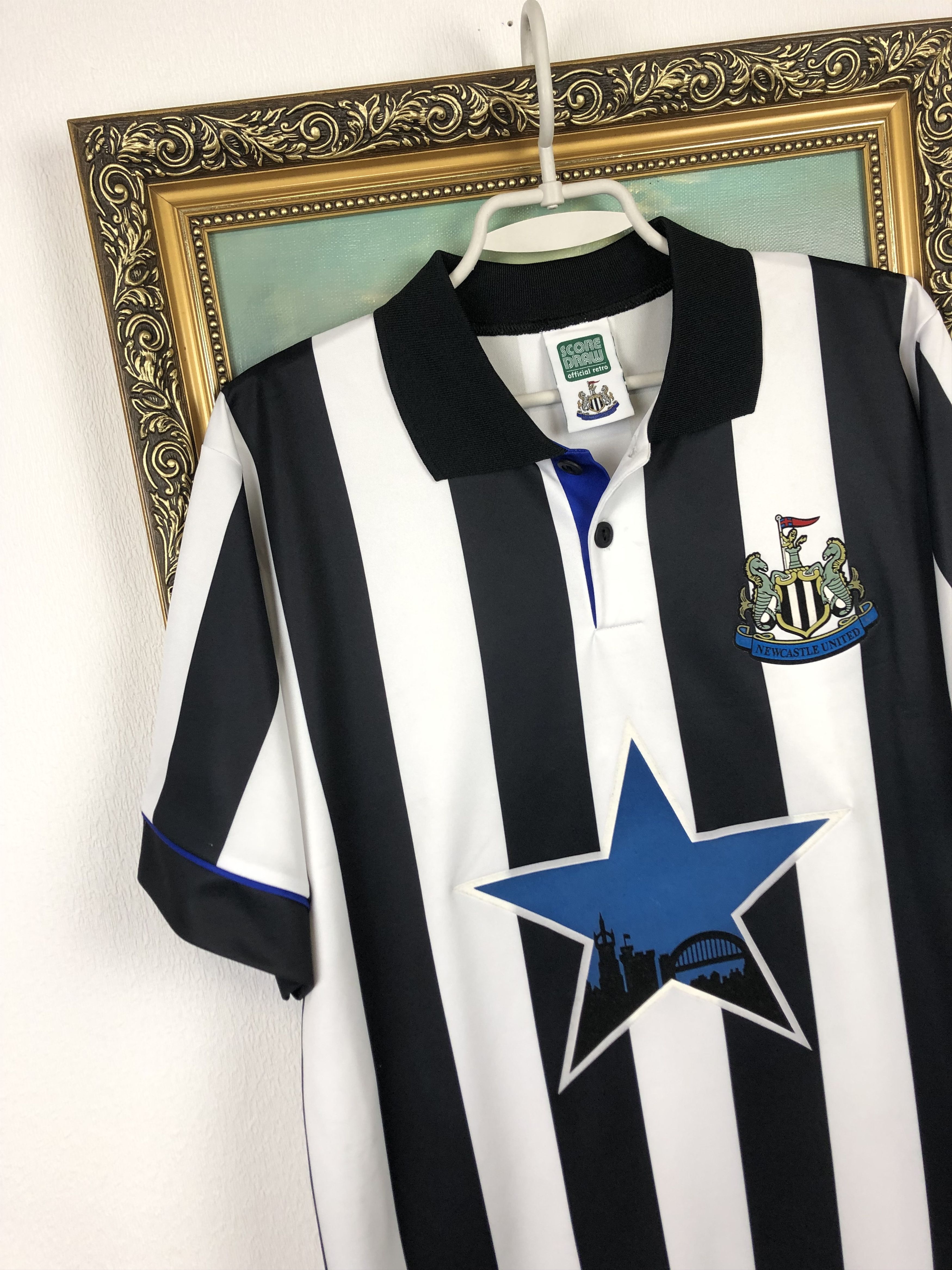 Other Newcastle football shirt 1991 Score Draw Rare Soccer Jersey Size US L / EU 52-54 / 3 - 3 Thumbnail