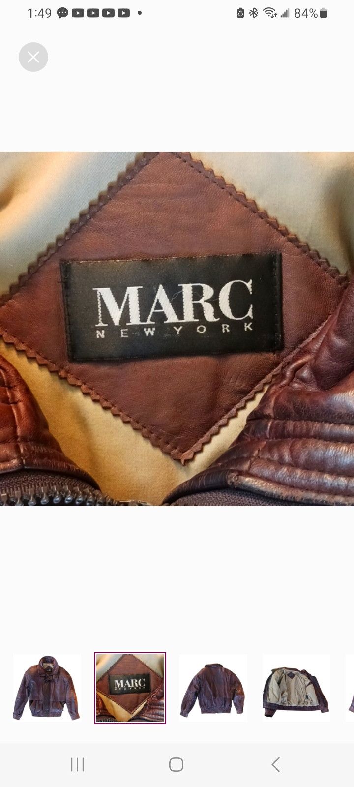 Marc by Marc Jacobs Vintage MARC NEW YORK Leather Jacket Size US S / EU 44-46 / 1 - 2 Thumbnail