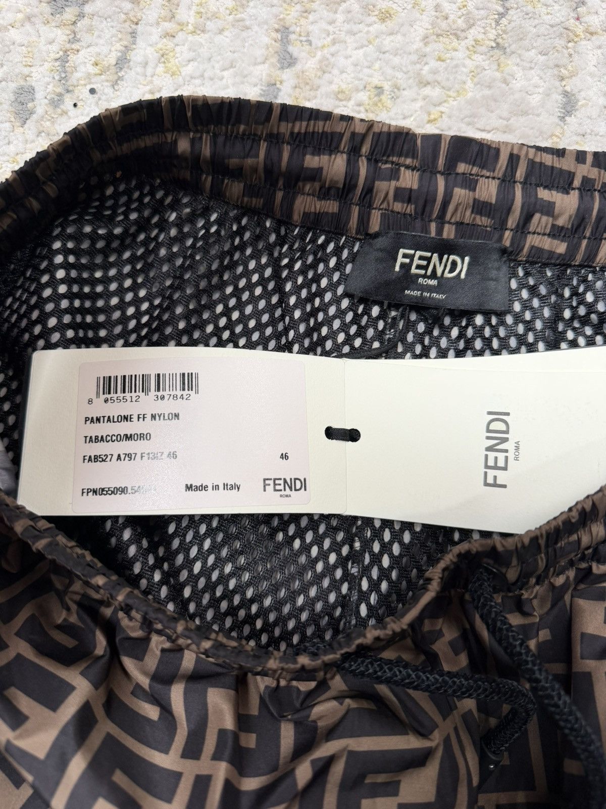 Fendi Fendi FF Monogram Nylon Track Pants Brown Size 46 Size US 44 / EU 60 - 4 Thumbnail