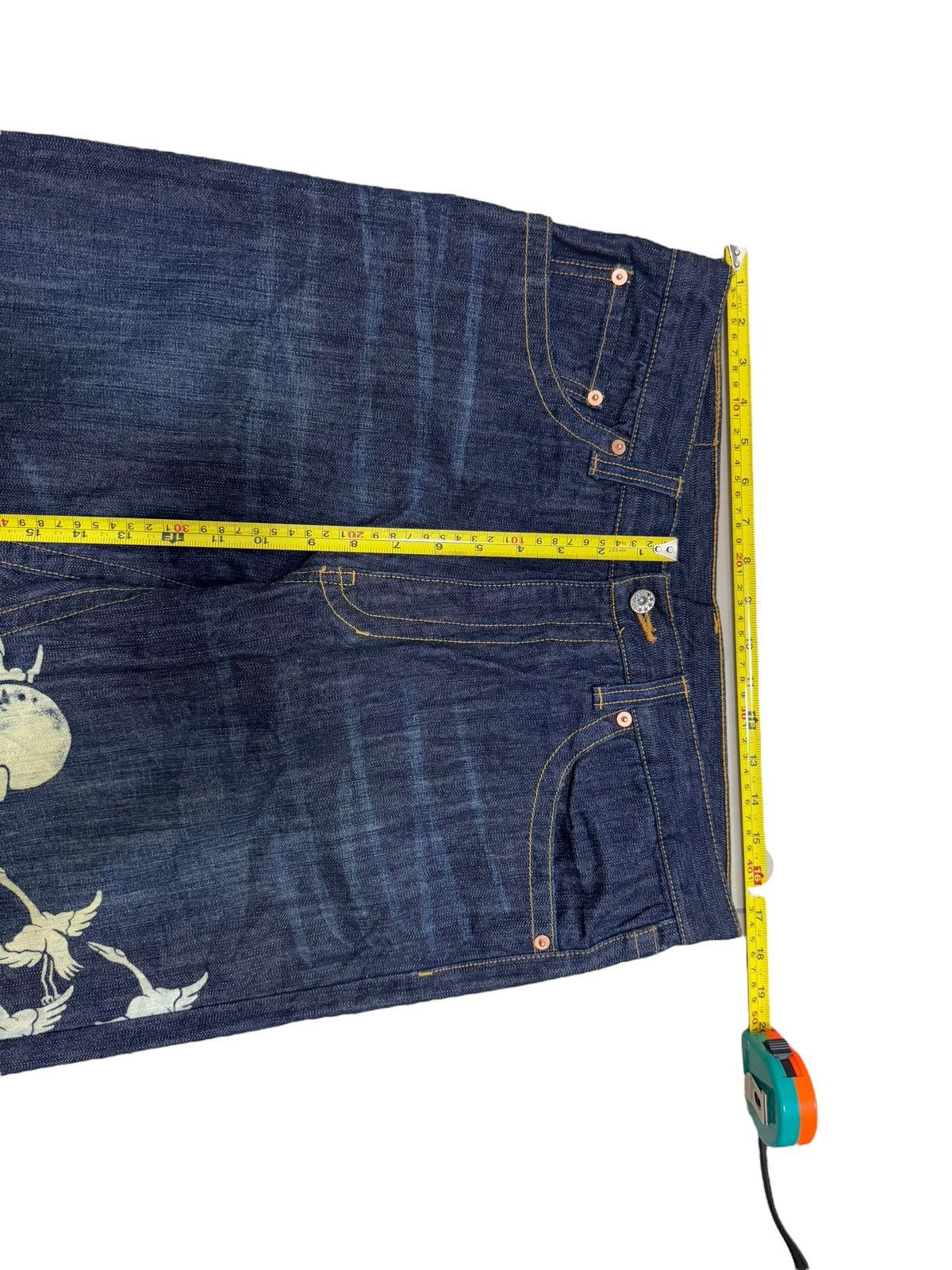 Japanese Brand RARE DENIM KARAKURI TAMASHII JAPAN SIGNATURE DENIM CULTURE Size US 35 - 6 Thumbnail