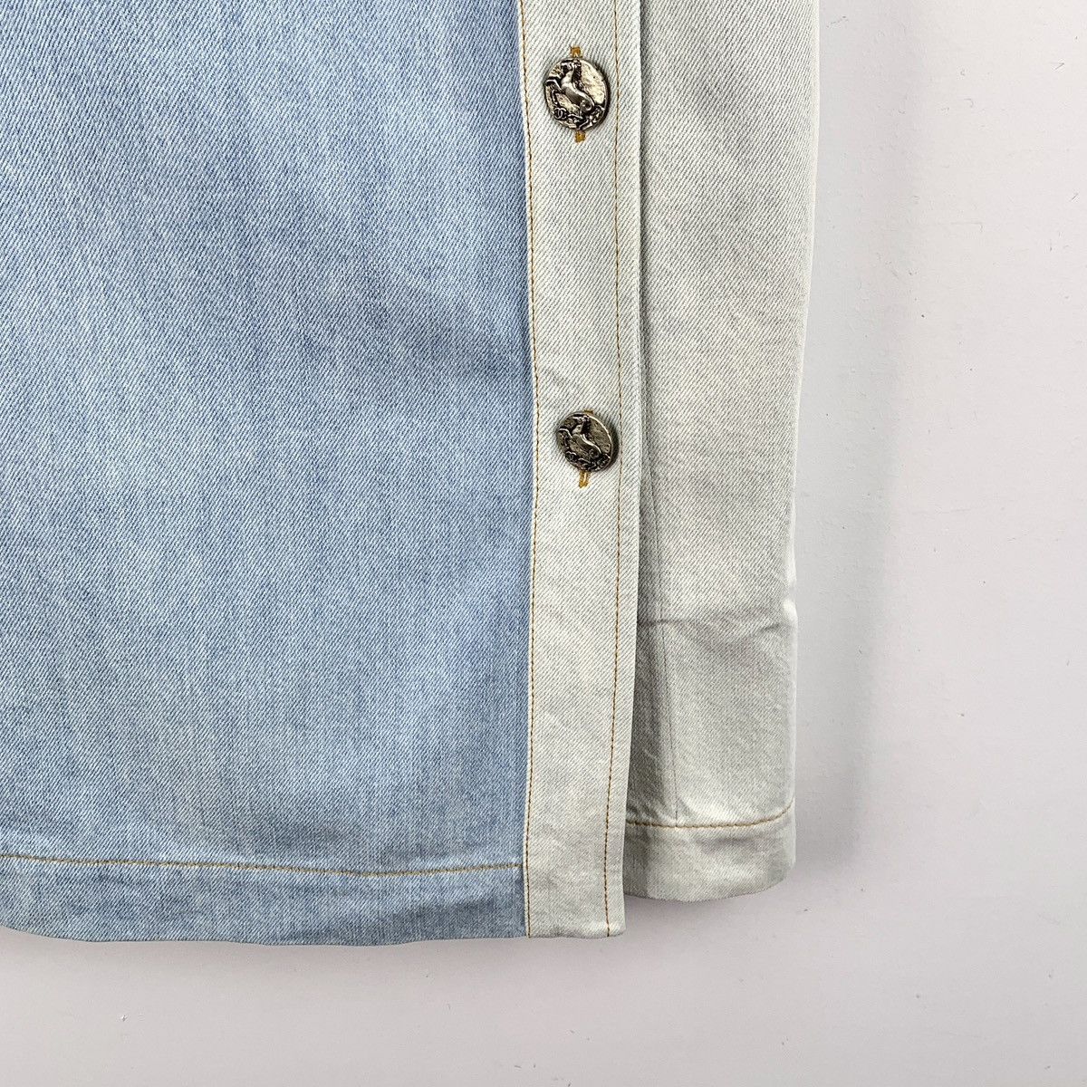 Chanel Chanel Light Blue Button Design Short Sleeve Dress K26WX Size XS / US 0-2 / IT 36-38 - 4 Thumbnail