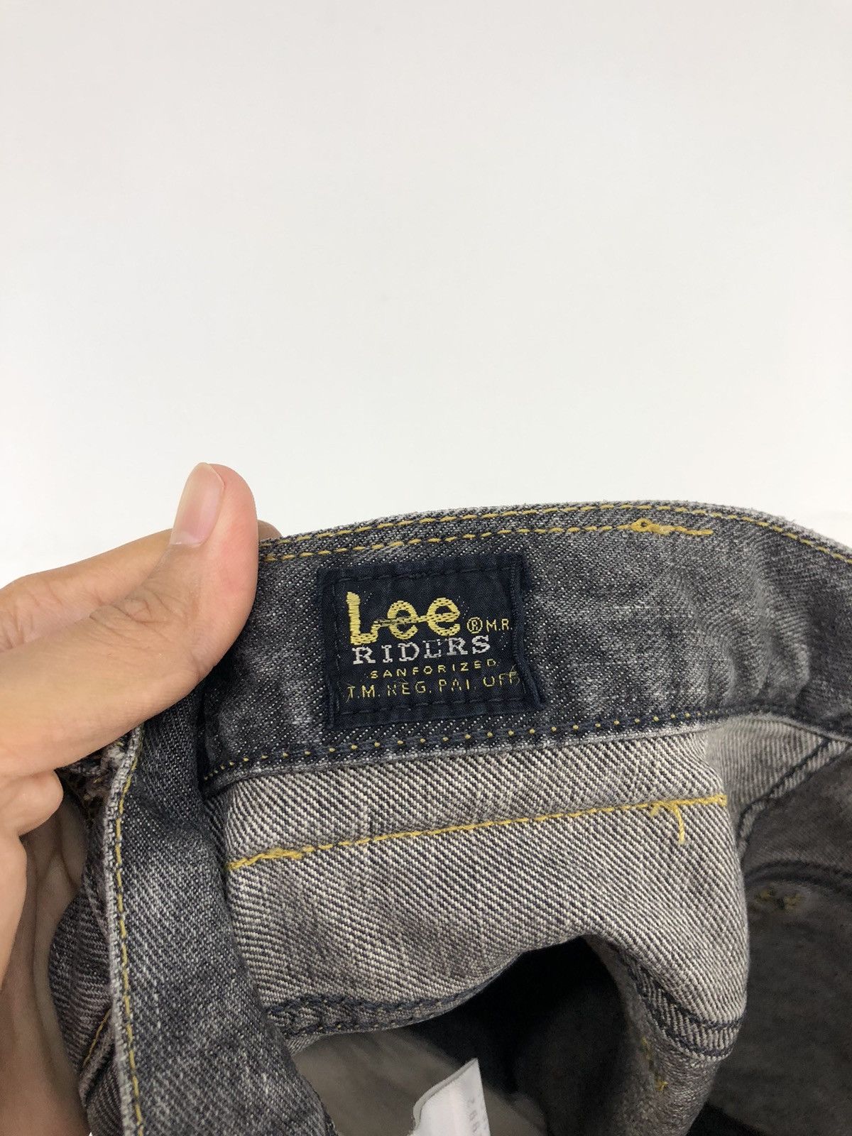 Lee Vintage Lee Distressed Flare Bootcut Faded Black Jeans Size US 28 / EU 44 - 23 Thumbnail
