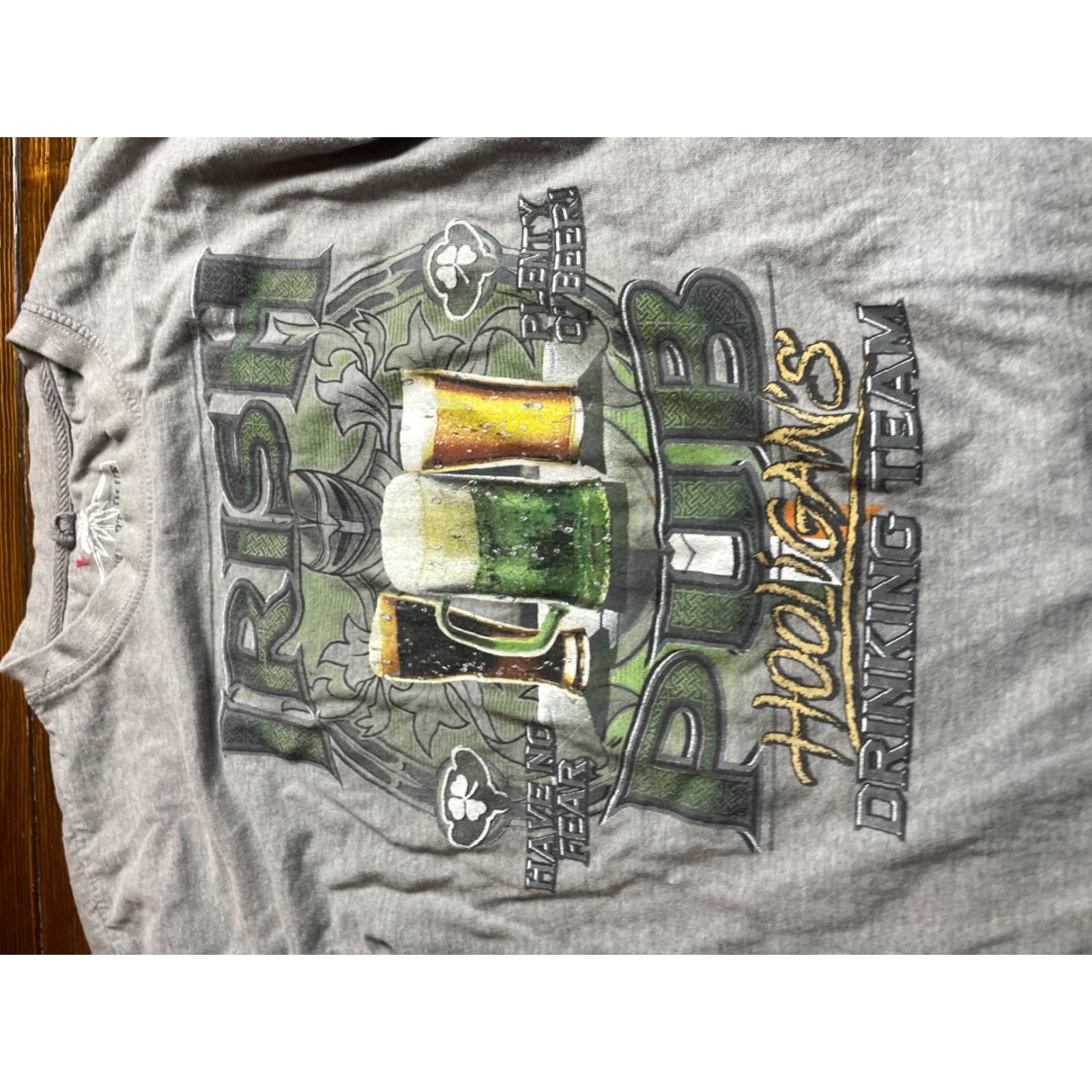 Vintage Newport Blue T-shirt Men's XL Gray Short Sleeve Crewneck Irish Pub Beer Size US XL / EU 56 / 4 - 2 Thumbnail