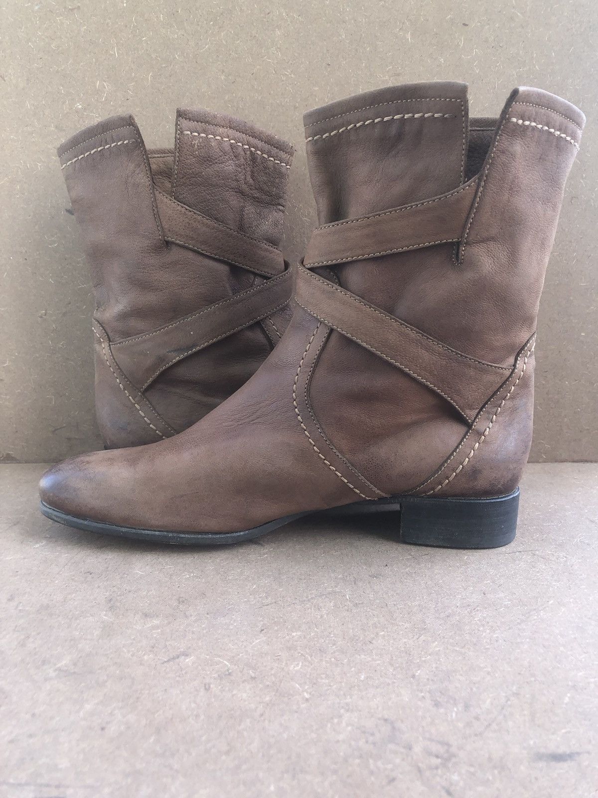 Prada Prada Brown Calfskin Leather Women’s Boots Size 39.5 Size US 9.5 / IT 39.5 - 6 Thumbnail