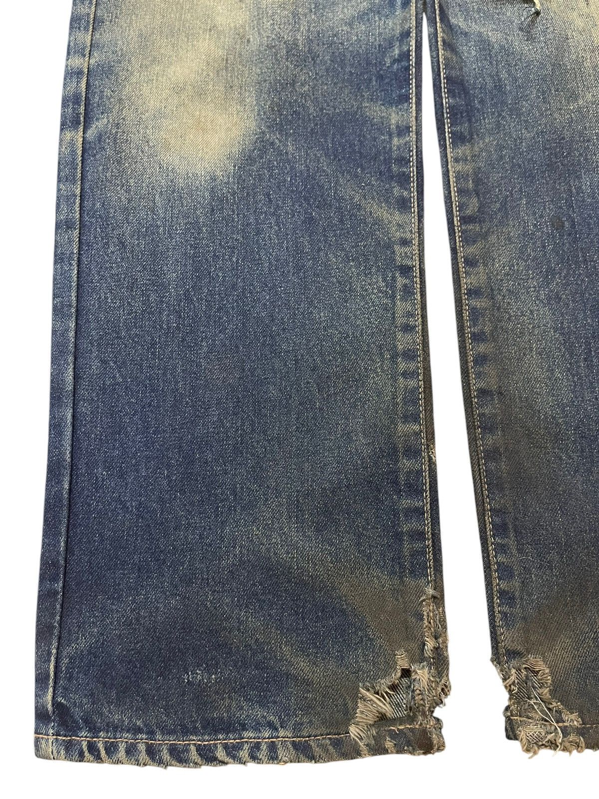 Kapital Vintage Japanese Brand Mud Wash Style Distress Loose Jeans Size US 32 / EU 48 - 7 Thumbnail