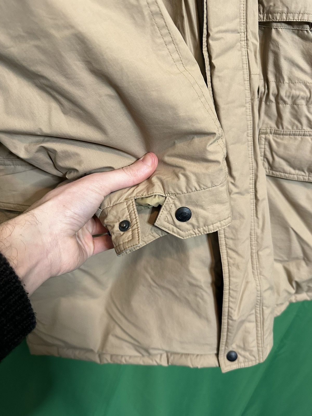 Gant Beige down waterfowl feather zip-up puffer coat Size US L / EU 52-54 / 3 - 5 Thumbnail