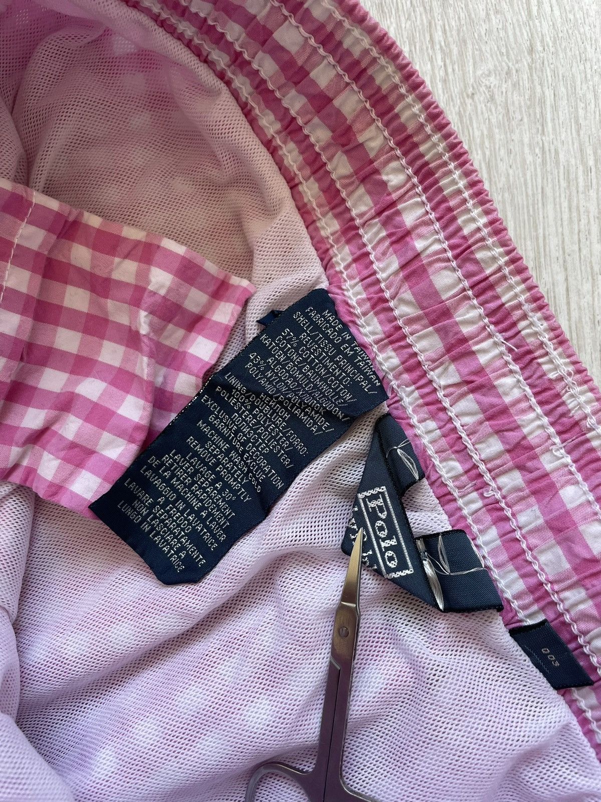 Polo Ralph Lauren × Ralph Lauren × Vintage Vintage Polo Ralph Lauren Swimwear Short Pink White Size US 30 / EU 46 - 6 Thumbnail