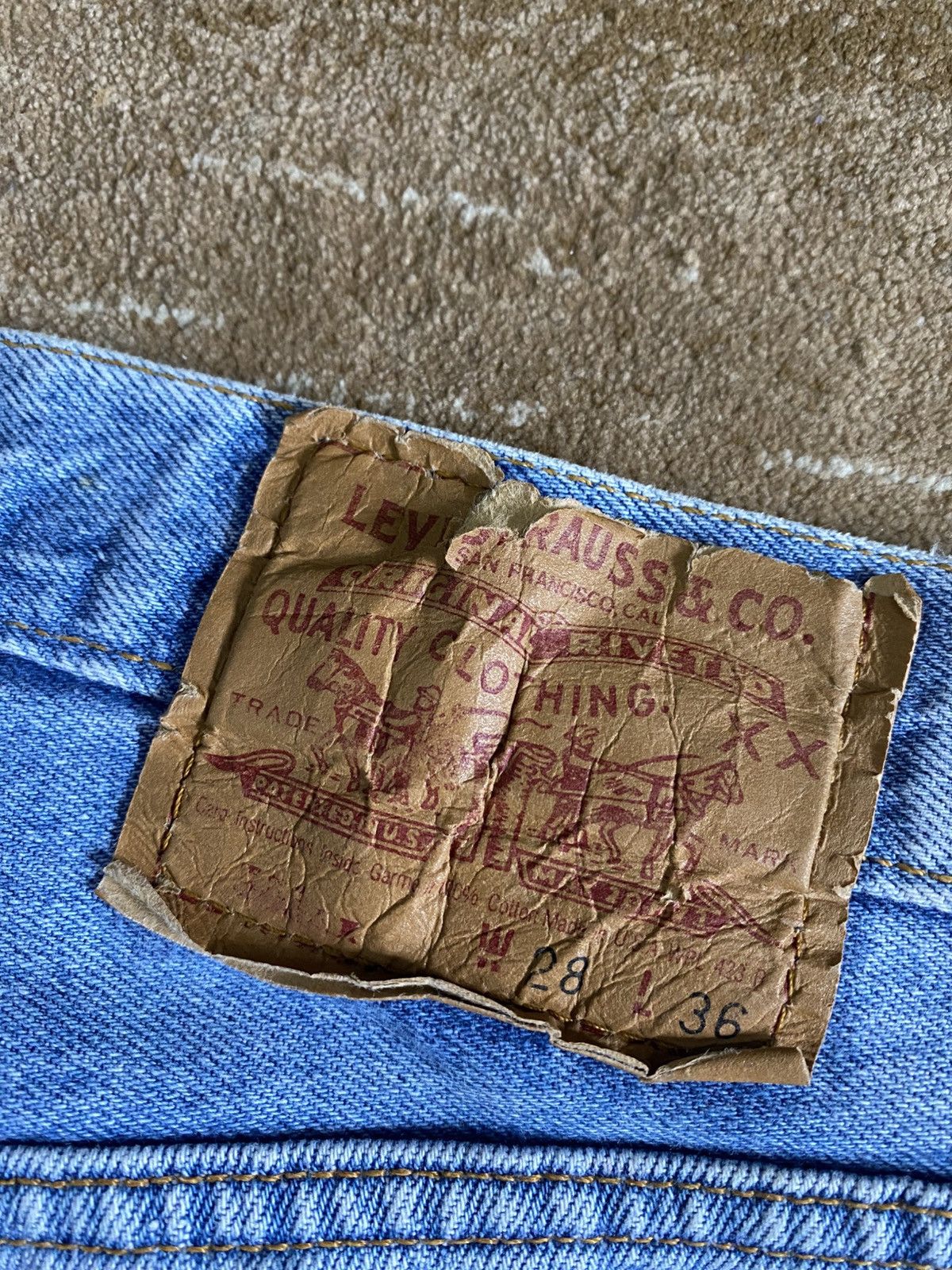 Levi's × Levi's Vintage Clothing × Vintage Vintage Levi’s 501xx Jeans Made in USA Size US 28 / EU 44 - 5 Thumbnail
