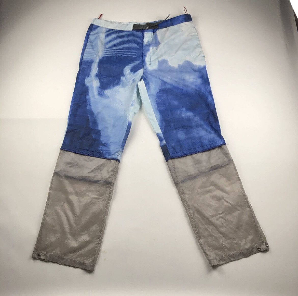 Prada SS 2000 Prada Blue Tie Dye Tech Pants 2 in 1 Shorts Size 50 Size US 36 / EU 52 - 1 Thumbnail