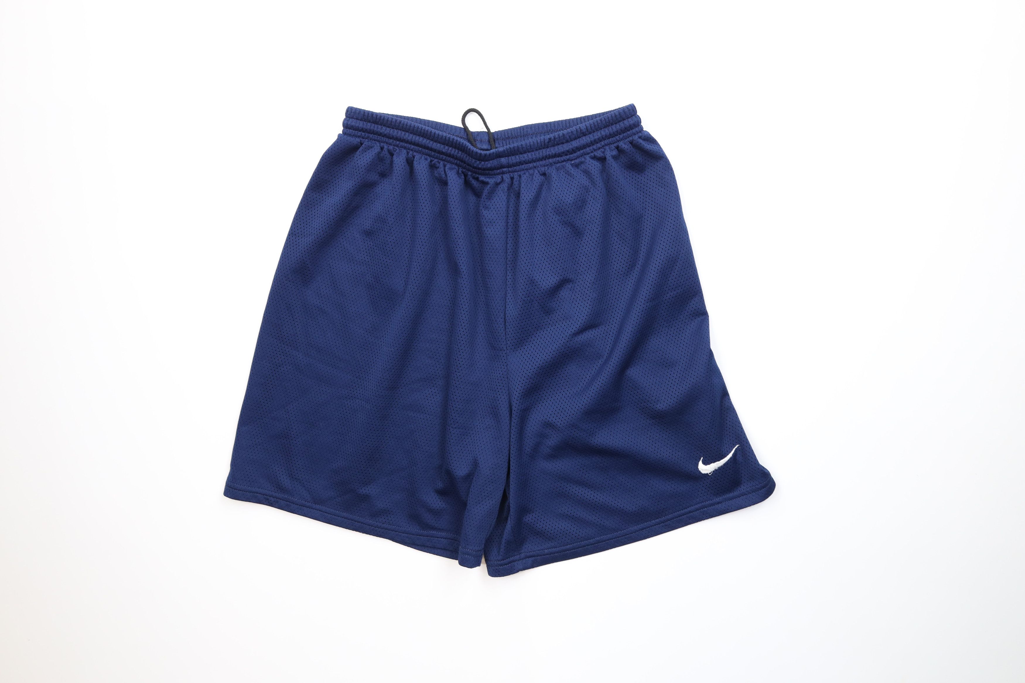 Nike Vintage 90s Nike Scott Mini Swoosh Above Knee Mesh Shorts Size US 32 / EU 48 - 1 Thumbnail