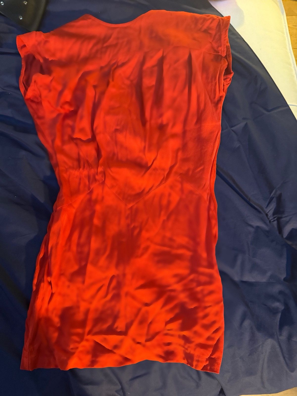 Reiss Reiss Red Silk Wrap Dress – Elegant Long Sleeve Mini Size XS / US 0-2 / IT 36-38 - 2 Thumbnail