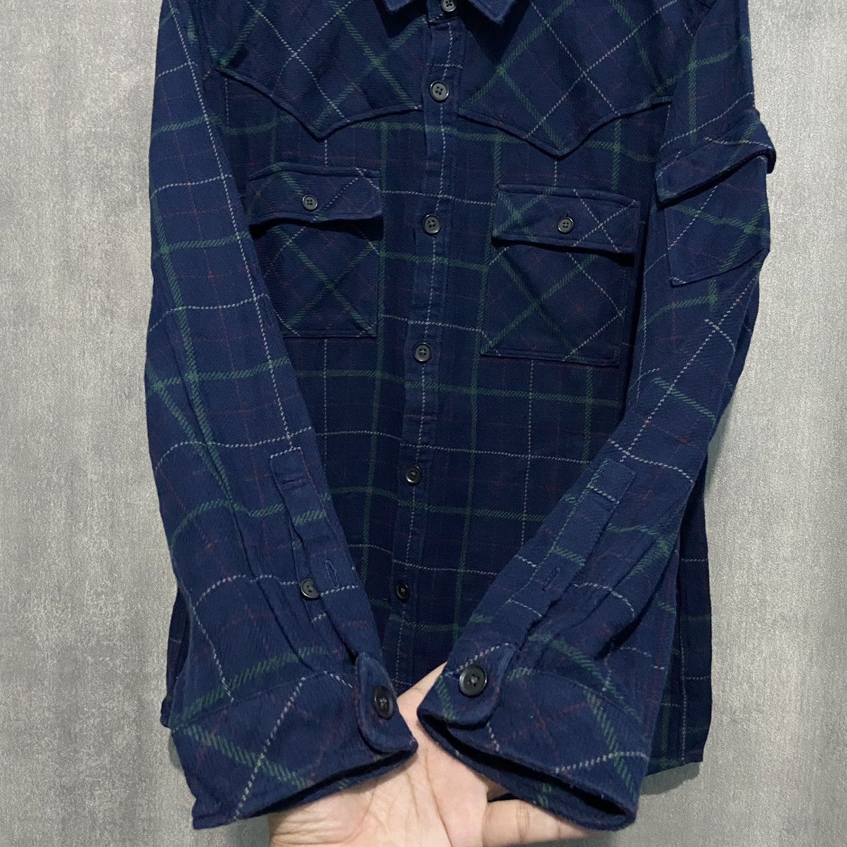 Jun Takahashi × Undercover × Uniqlo UU Undercover Jun Takahashi Jonio Multipockets Flannel Shirt Size US L / EU 52-54 / 3 - 9 Thumbnail