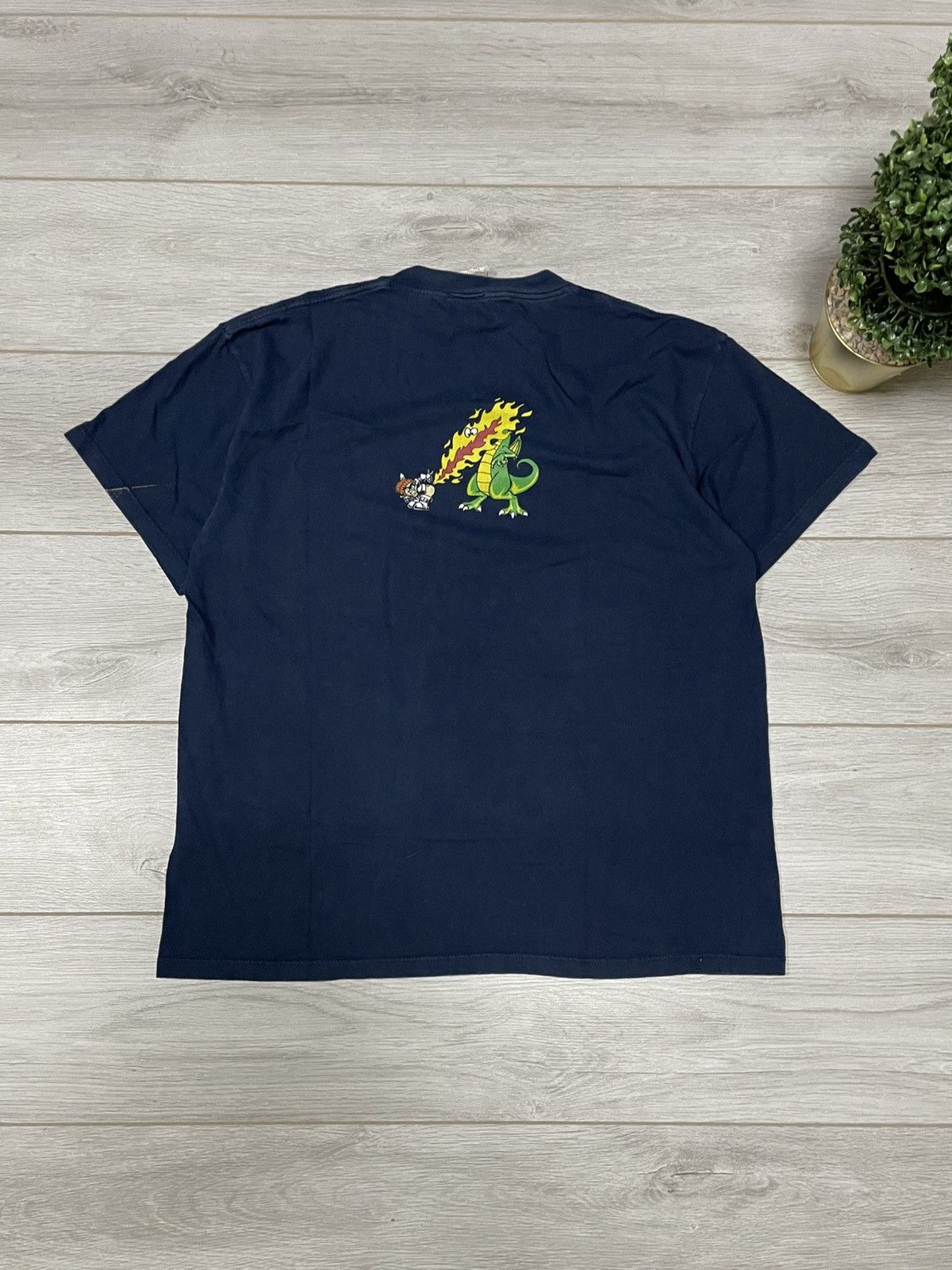 Vintage Vintage To The Edge Skate Shirt. Fart flame dragon humor USA Size US XL / EU 56 / 4 - 10 Thumbnail