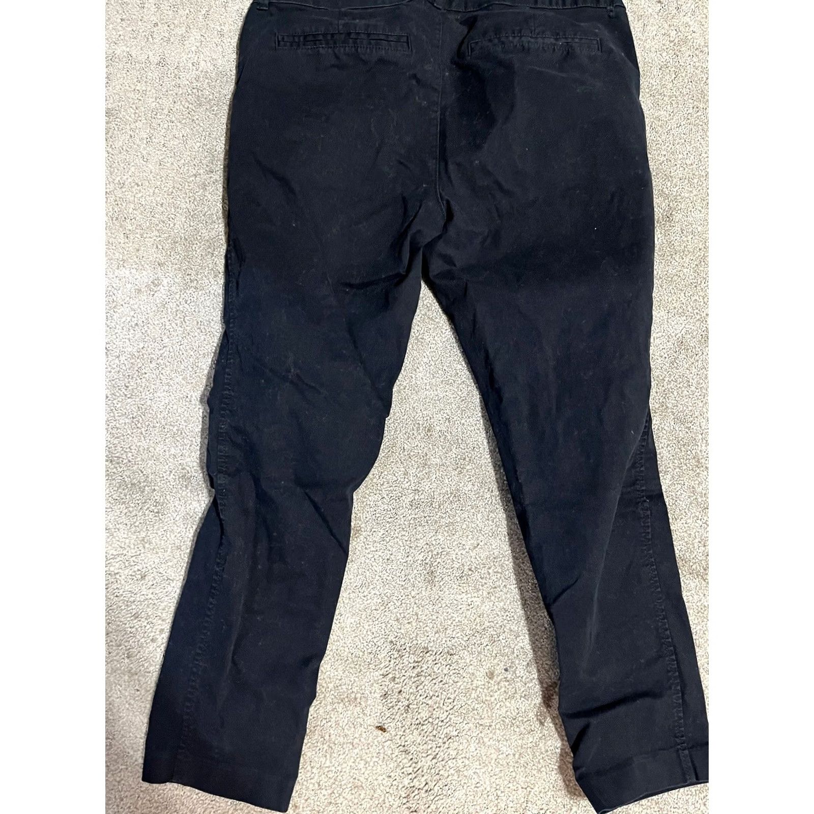 Old Navy Old Navy Black Pixie Skinny Ankle Pants Women Size 10 Pockets Slim 22in Inseam Crop Flat Front Cotton Blend Regular Pocketed Women's Pants Size 32" / US 10 / IT 46 - 3 Thumbnail