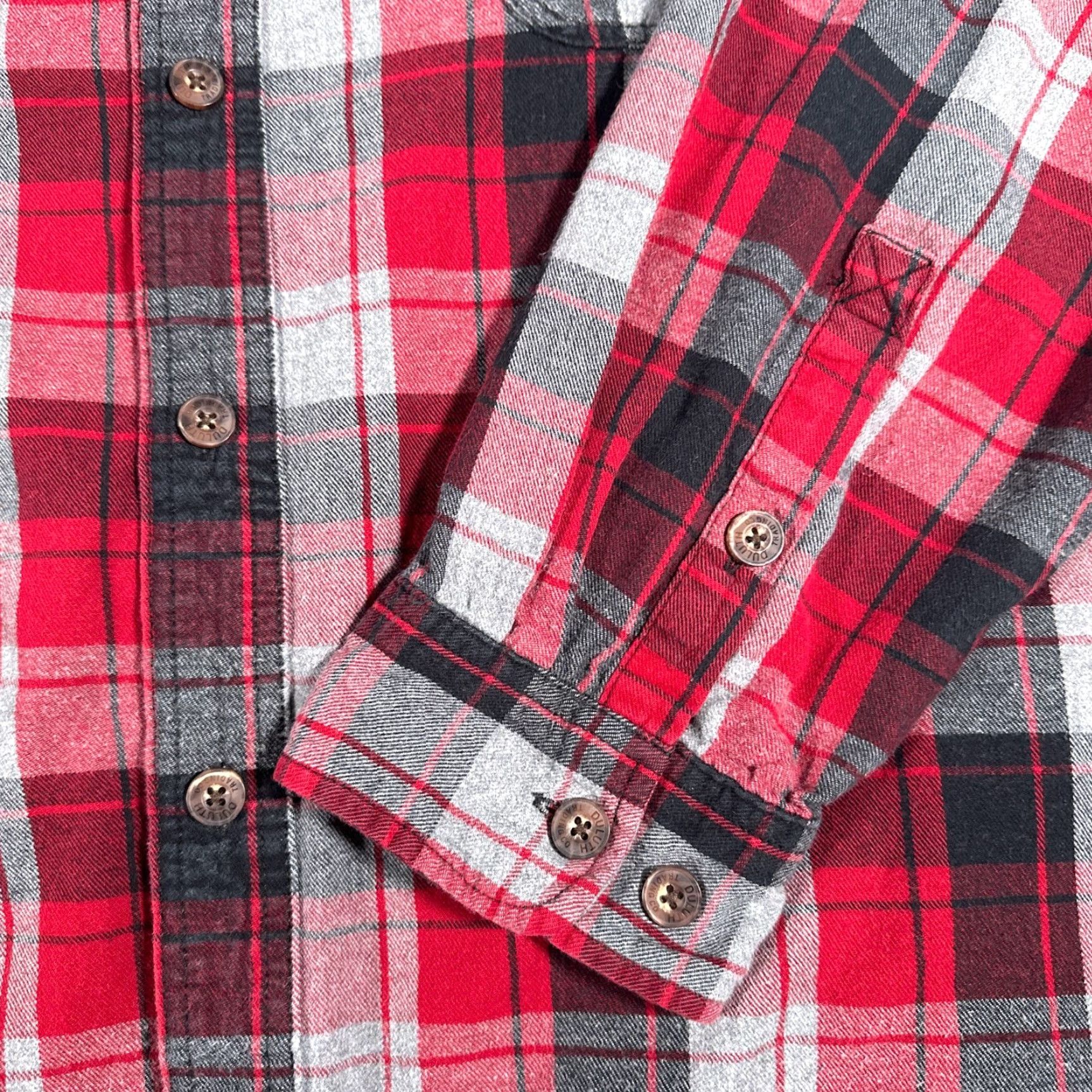 Vintage VINTAGE Duluth Men's Flannel Shirt Long Sleeve Button-Up Casual Outdoor Fall Spring Summer 3XL Red Size US XXL / EU 58 / 5 - 3 Thumbnail