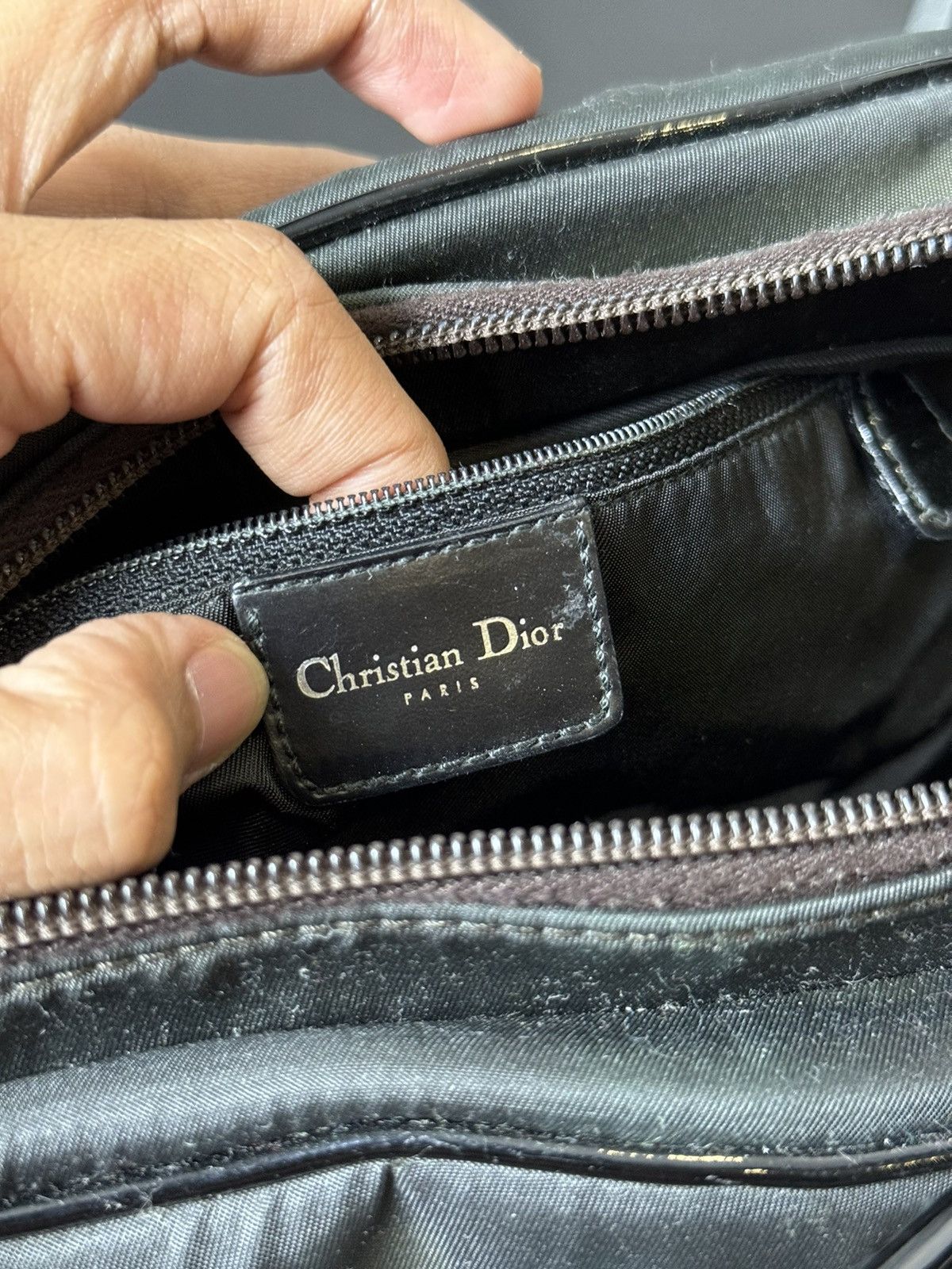 Dior Dior Black Nylon Shoulder Bag John Galliano 2001 Size ONE SIZE - 7 Thumbnail