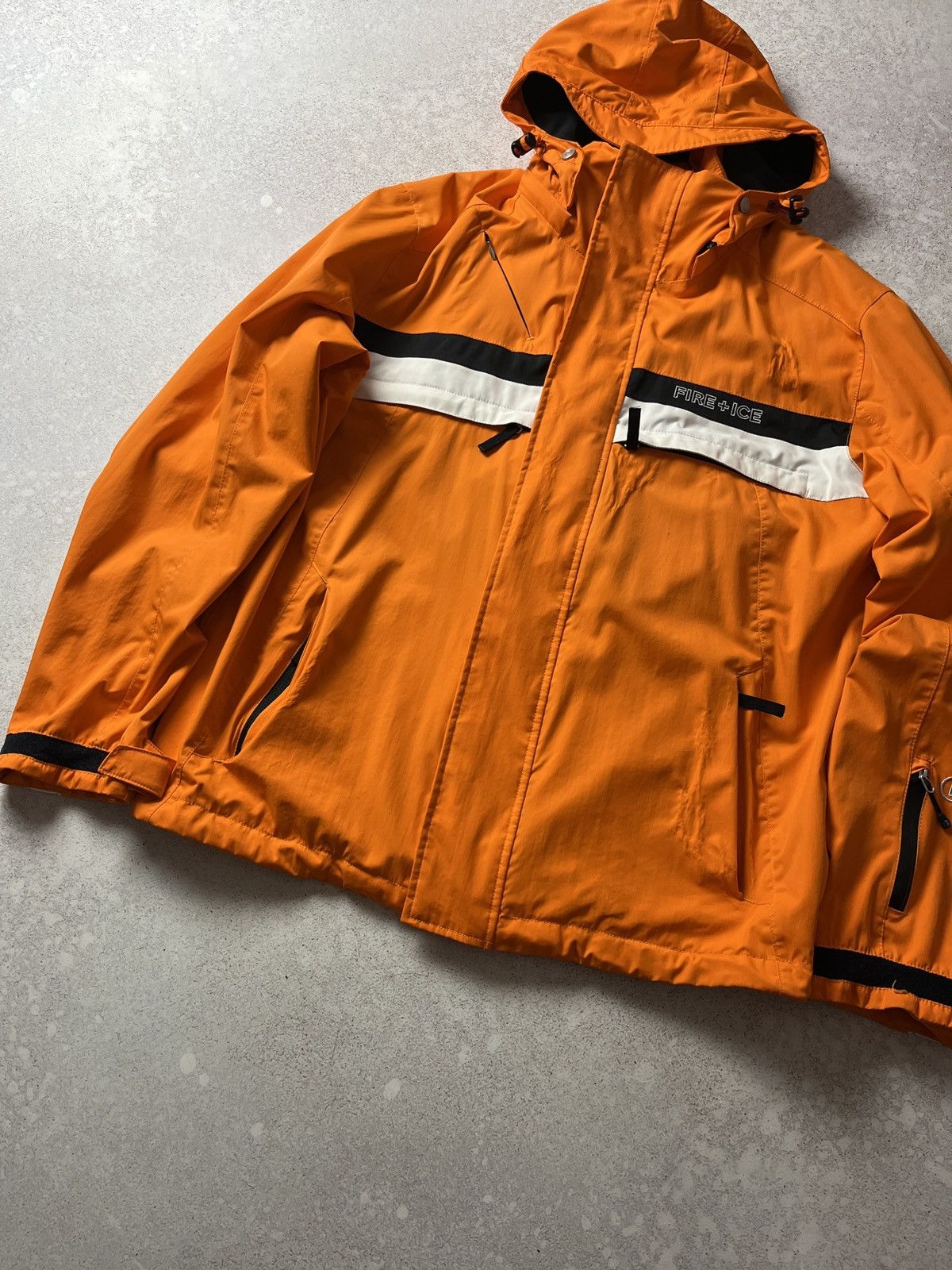 Bogner DDP BOGNER Fire + Ice Orange Hooded Ski Snowboard Jacket Size US L / EU 52-54 / 3 - 3 Thumbnail
