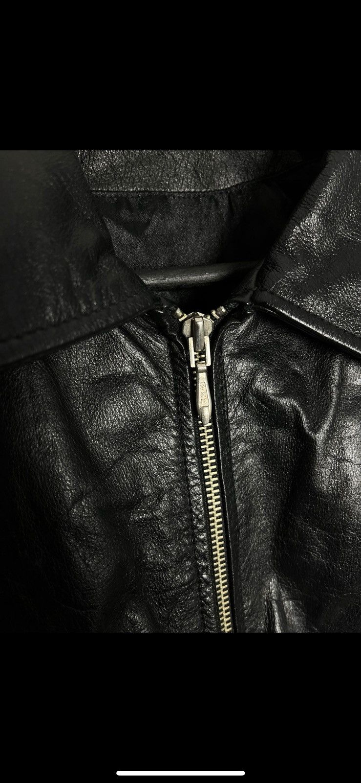 Leather × Vintage Vintage leather jacket y2k punk rock hype Size US XL / EU 56 / 4 - 6 Thumbnail