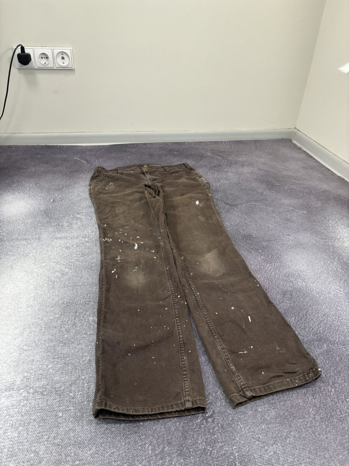 Carhartt Vintage Carhartt Workwear Y2K Brown Hype Carpenter Pants Size US 30 / EU 46 - 9 Thumbnail