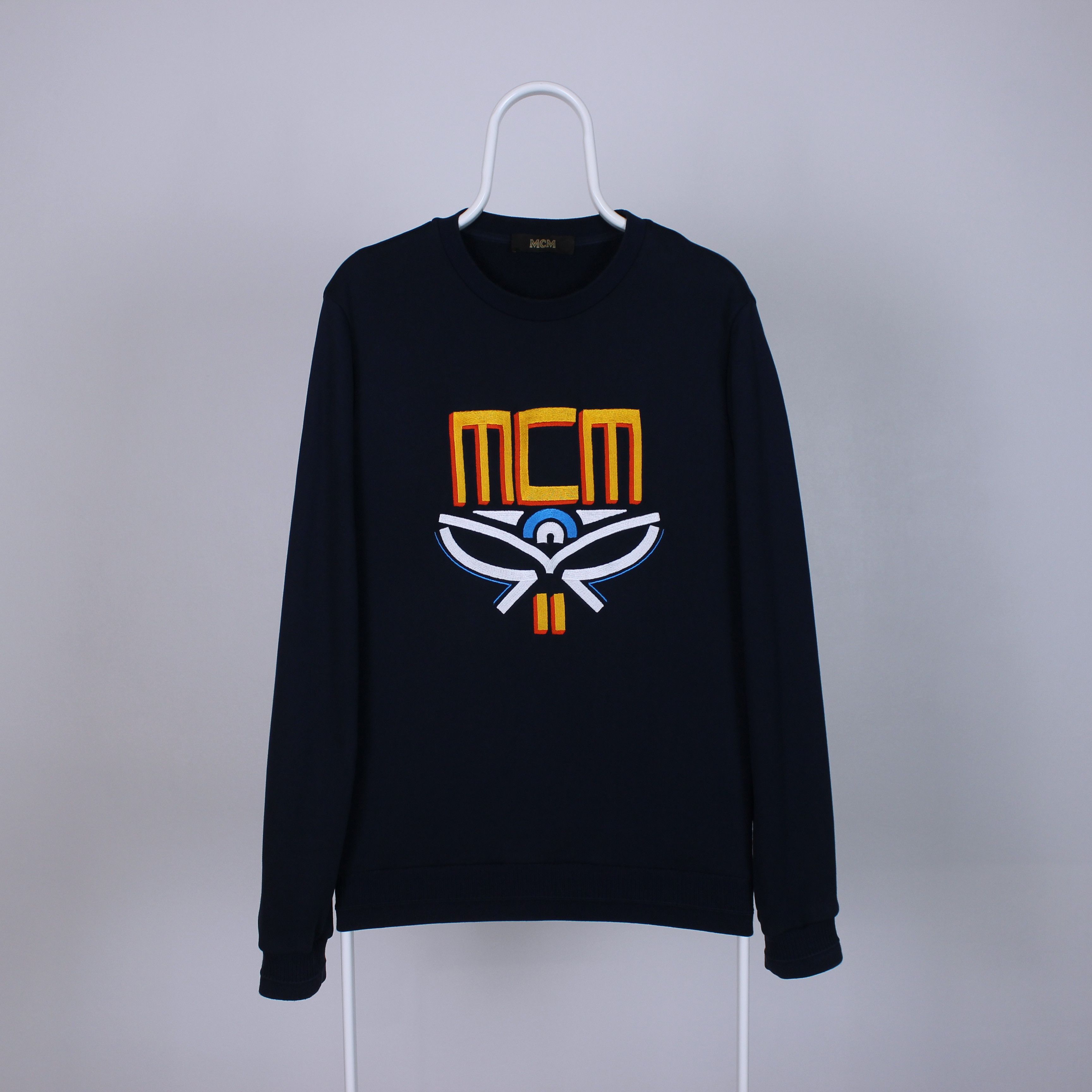 MCM MCM Men Geo Laurel Sweatshirt Blue centr logo M Size US M / EU 48-50 / 2 - 4 Thumbnail