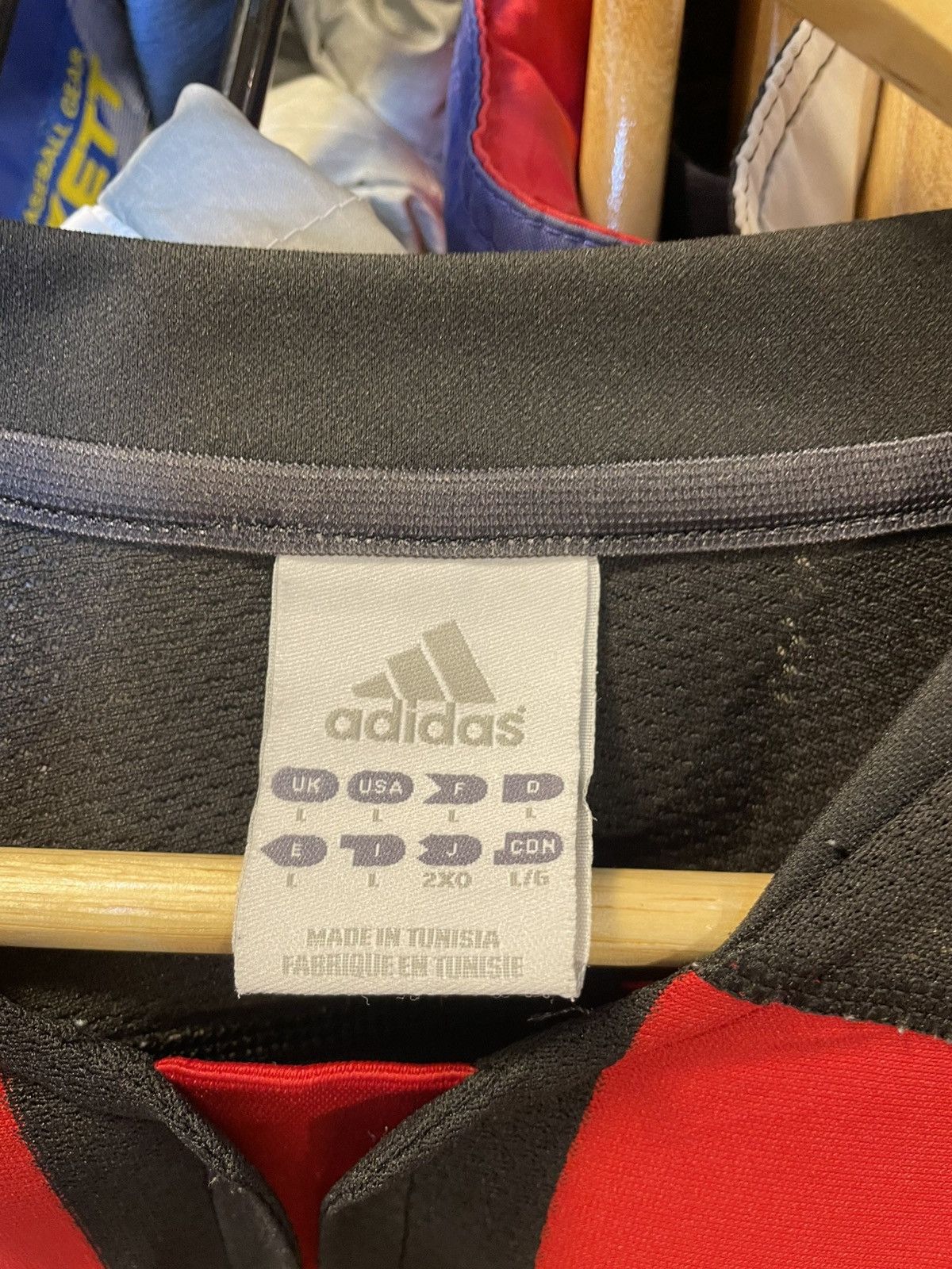Adidas Vintage 2003-2004 AC Milan Nesta13 Home Kit Size US L / EU 52-54 / 3 - 4 Thumbnail
