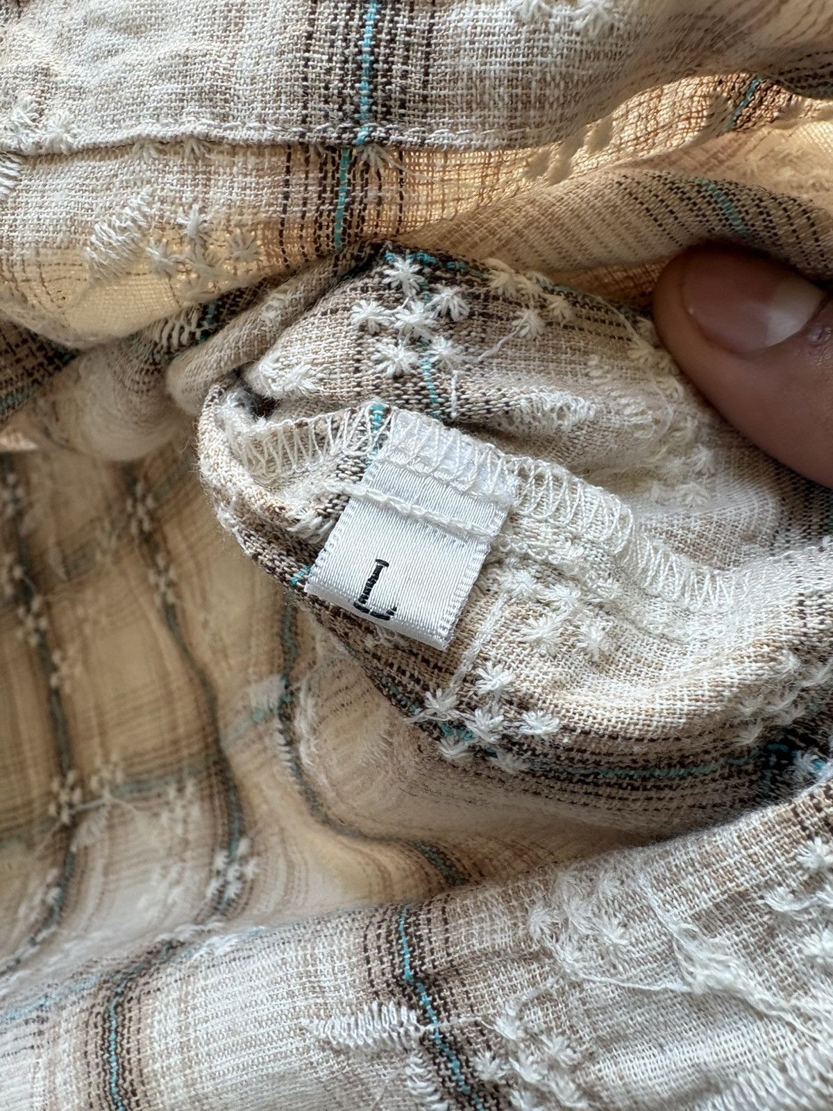 Other Vitesse Haute Cropped Boxy Embroidery Waffle Button Up L Size US L / EU 52-54 / 3 - 5 Thumbnail