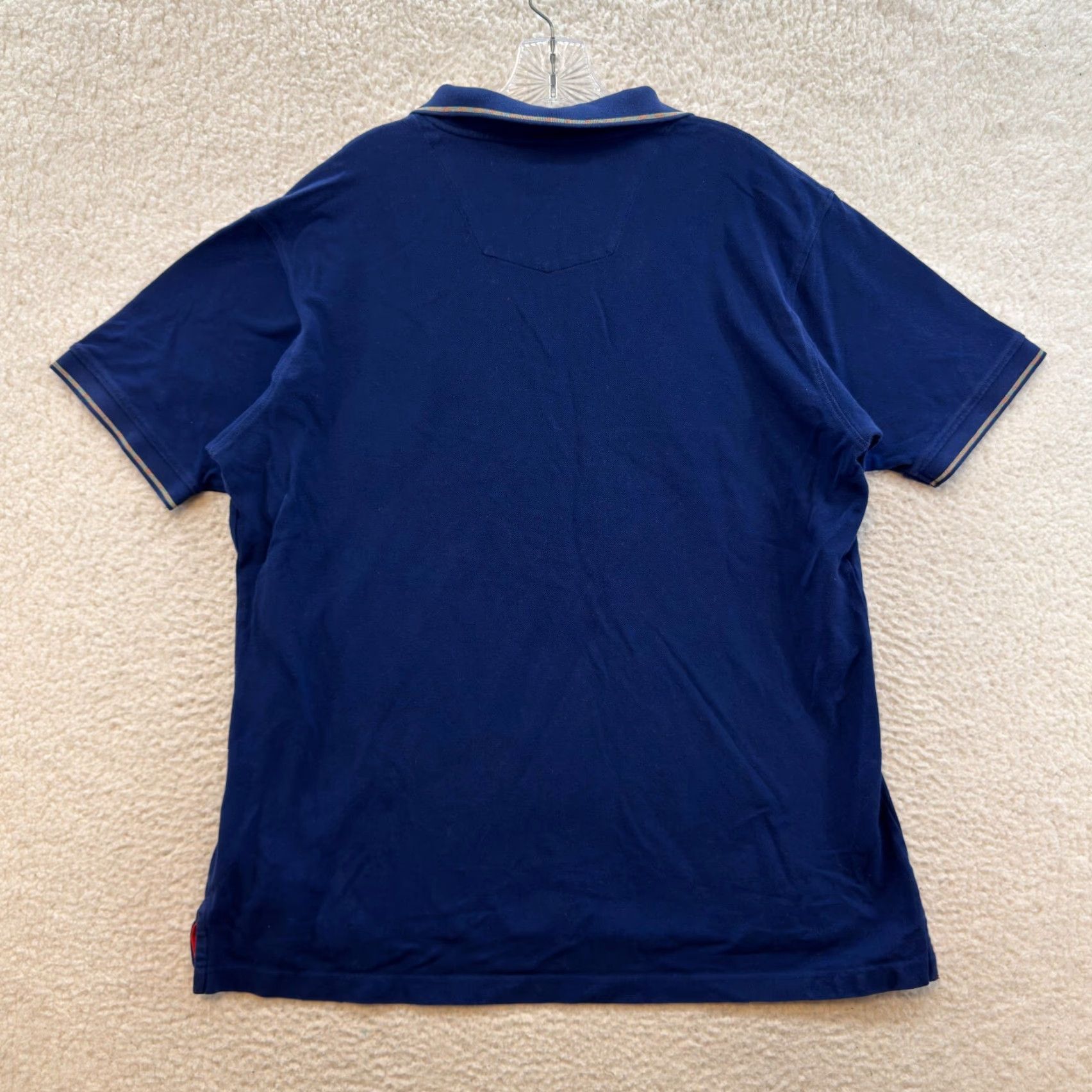Robert Graham VINTAGE Robert Graham Polo Shirt Mens 2XL XXL Navy Blue Collared Short Sleeve Size US XXL / EU 58 / 5 - 2 Thumbnail