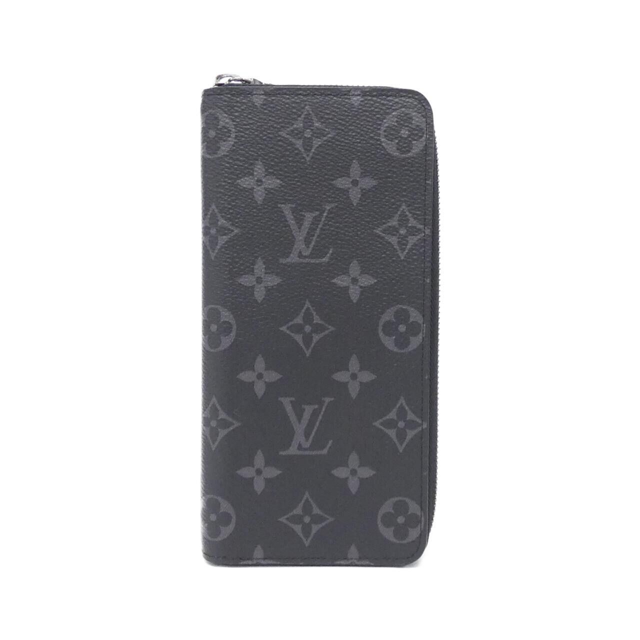 Louis Vuitton Louis Vuitton Louis Vuitton Zippy Wallet Vertical Monogram Eclipse Long Wallet Textile Long Wallet M62295 DUTY FREE for USA Size ONE SIZE - 1 Thumbnail