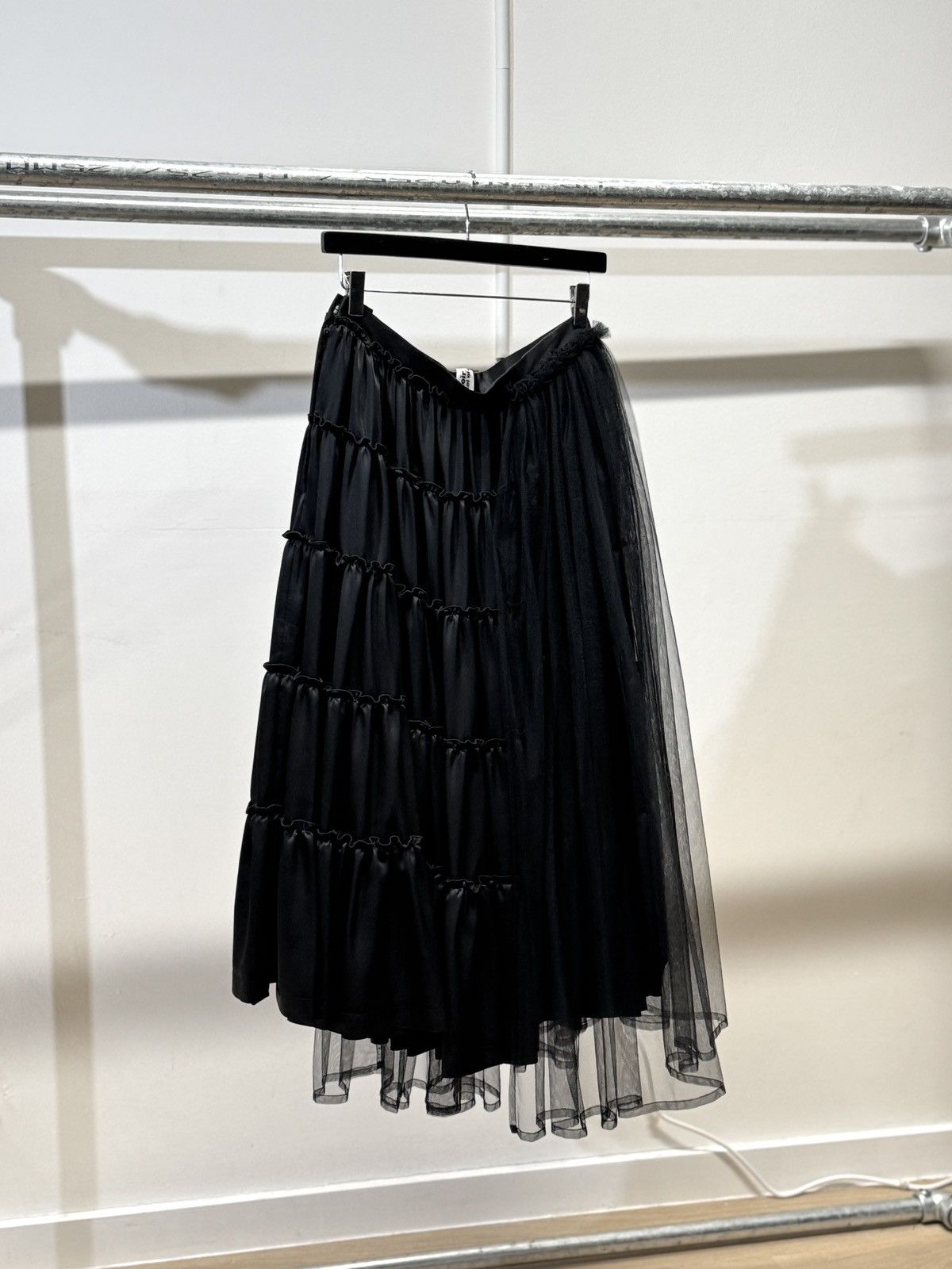 Comme des Garcons NOIR KEI NINOMIYA AW 2022 Satin Tulle Skirt Size 27" / US 4 / IT 40 - 1 Thumbnail