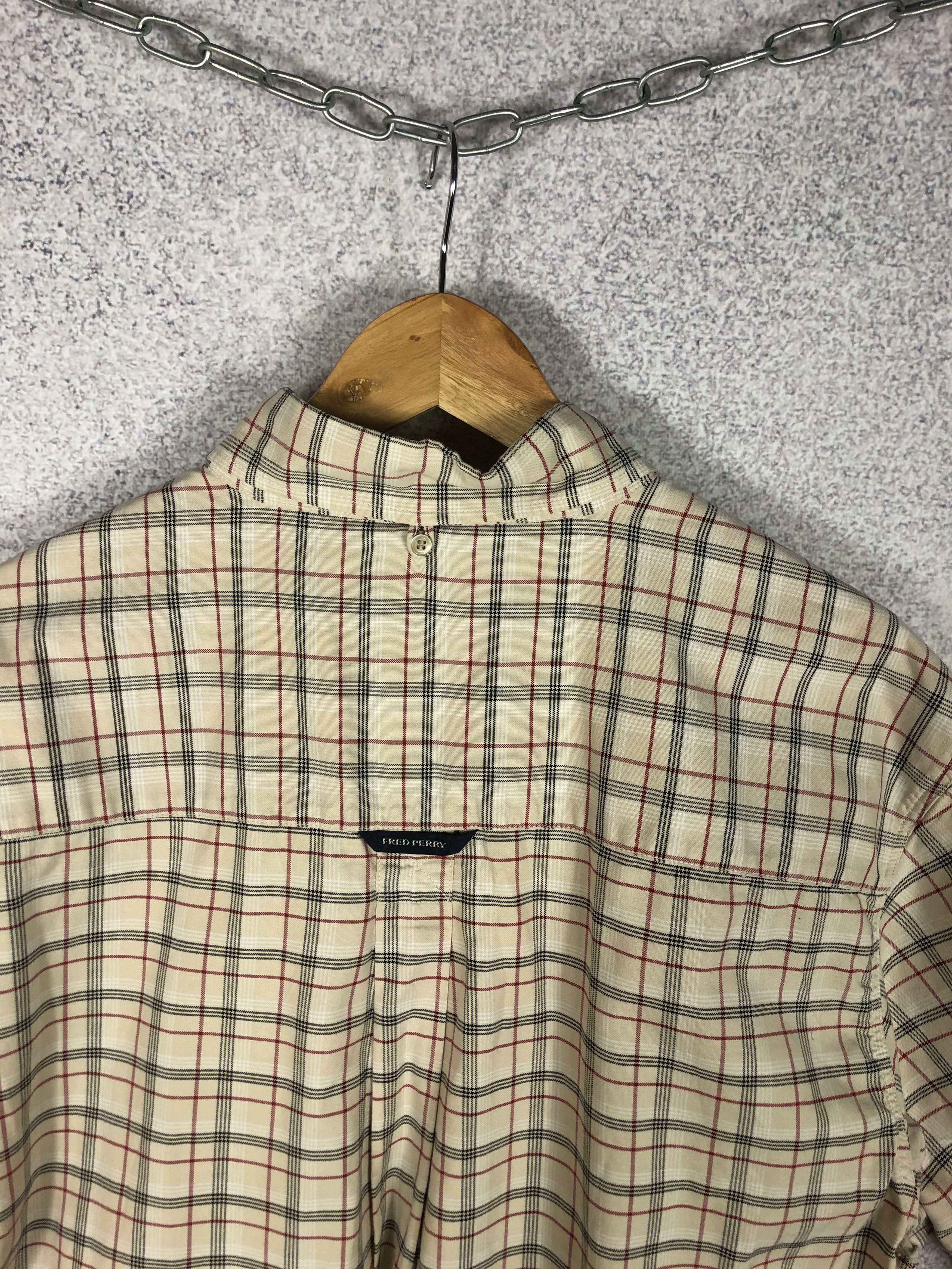 Fred Perry Fred Perry Vintage Check Shirt Button Up Short Sleeve Size US XL / EU 56 / 4 - 3 Thumbnail