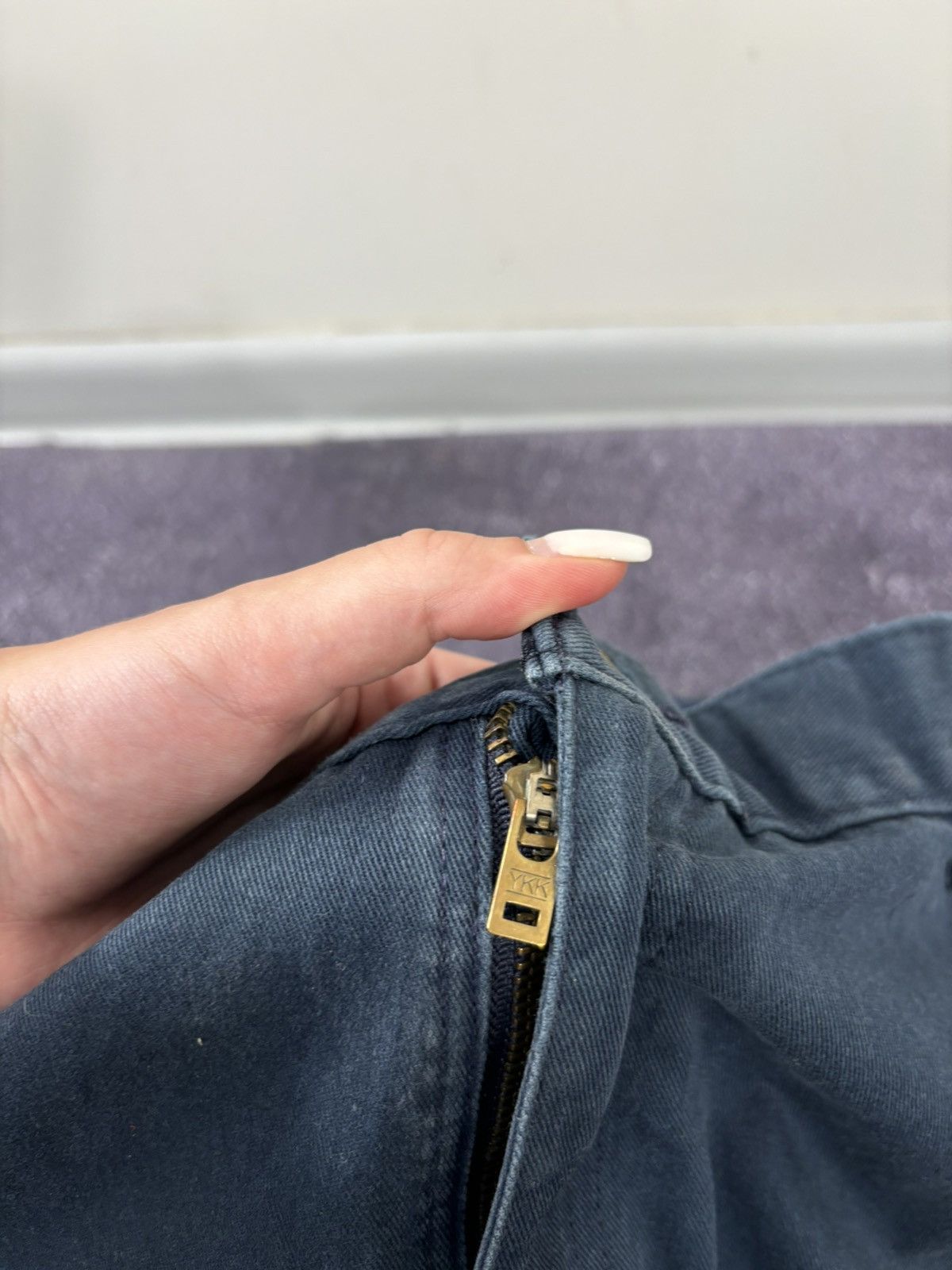 Carhartt Vintage 90s Carhartt Y2K Blended Navy Hype Baggy Twill Pants Size US 42 / EU 58 - 12 Thumbnail