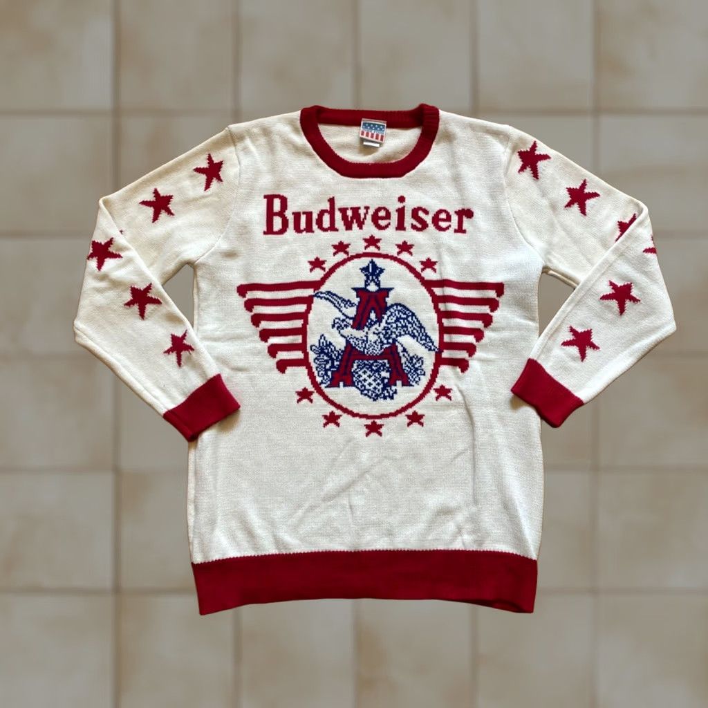 Budweiser Budweiser Sweater Mens XL Crewneck Long Sleeve Logo Casual Vintage? Size US XL / EU 56 / 4 - 1 Thumbnail