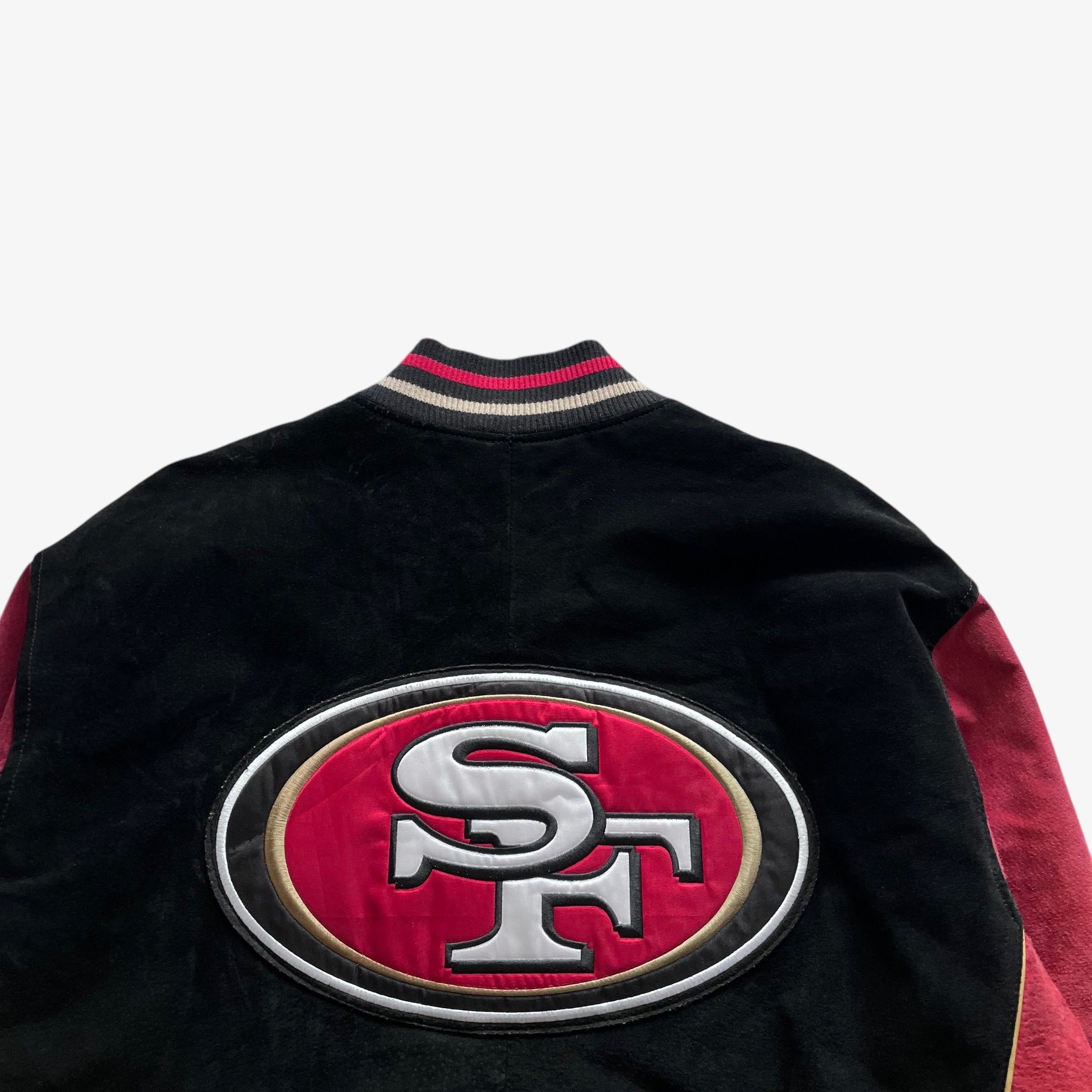G-III Vintage 90s NFL San Francisco 49ers Leather Varsity Jacket Size US L / EU 52-54 / 3 - 5 Thumbnail