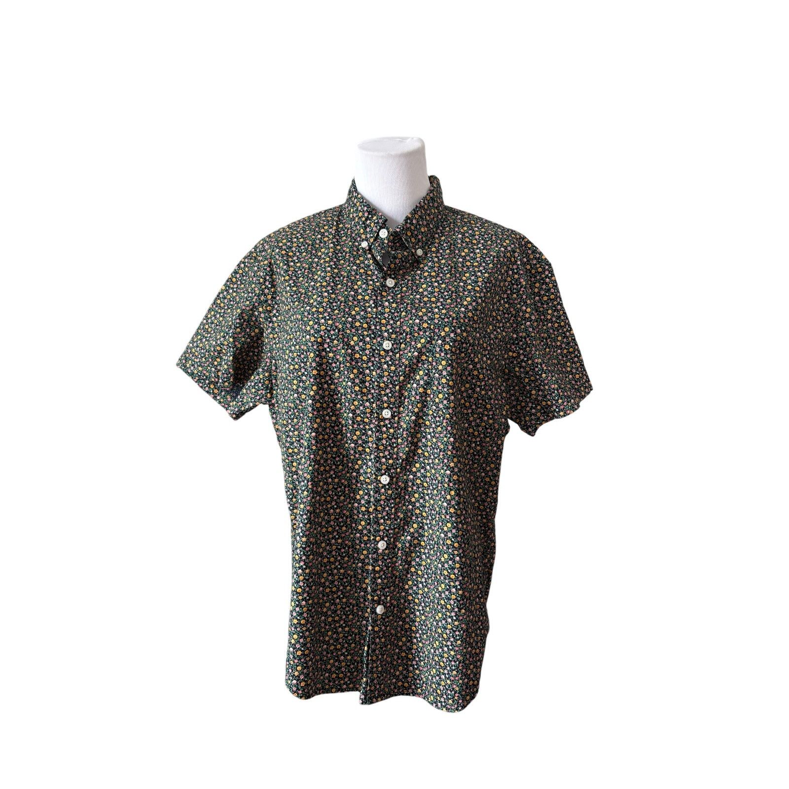 J.Crew J. Crew Collared Classic Flex Washed Green Floral Shirt sx L Size US L / EU 52-54 / 3 - 1 Thumbnail