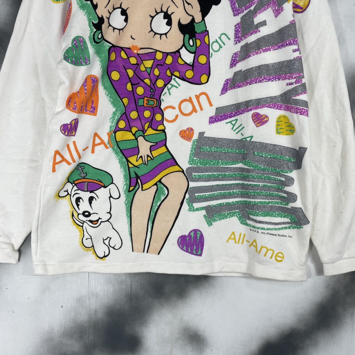 Vintage Vintage 90's Betty Boops Allover Print Size US M / EU 48-50 / 2 - 3 Thumbnail
