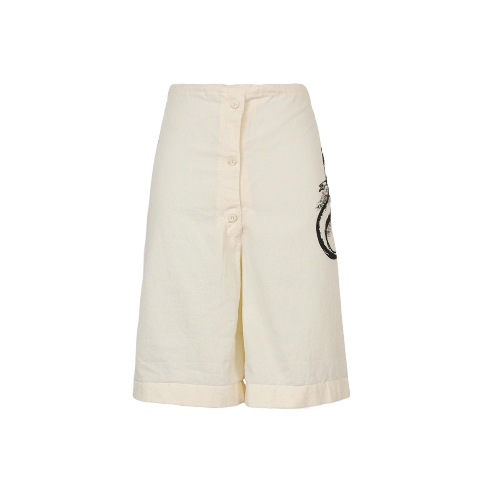 Prada Prada Mermaid Print Cotton Shorts Size 40 Size 27" / US 4 / IT 40 - 1 Thumbnail