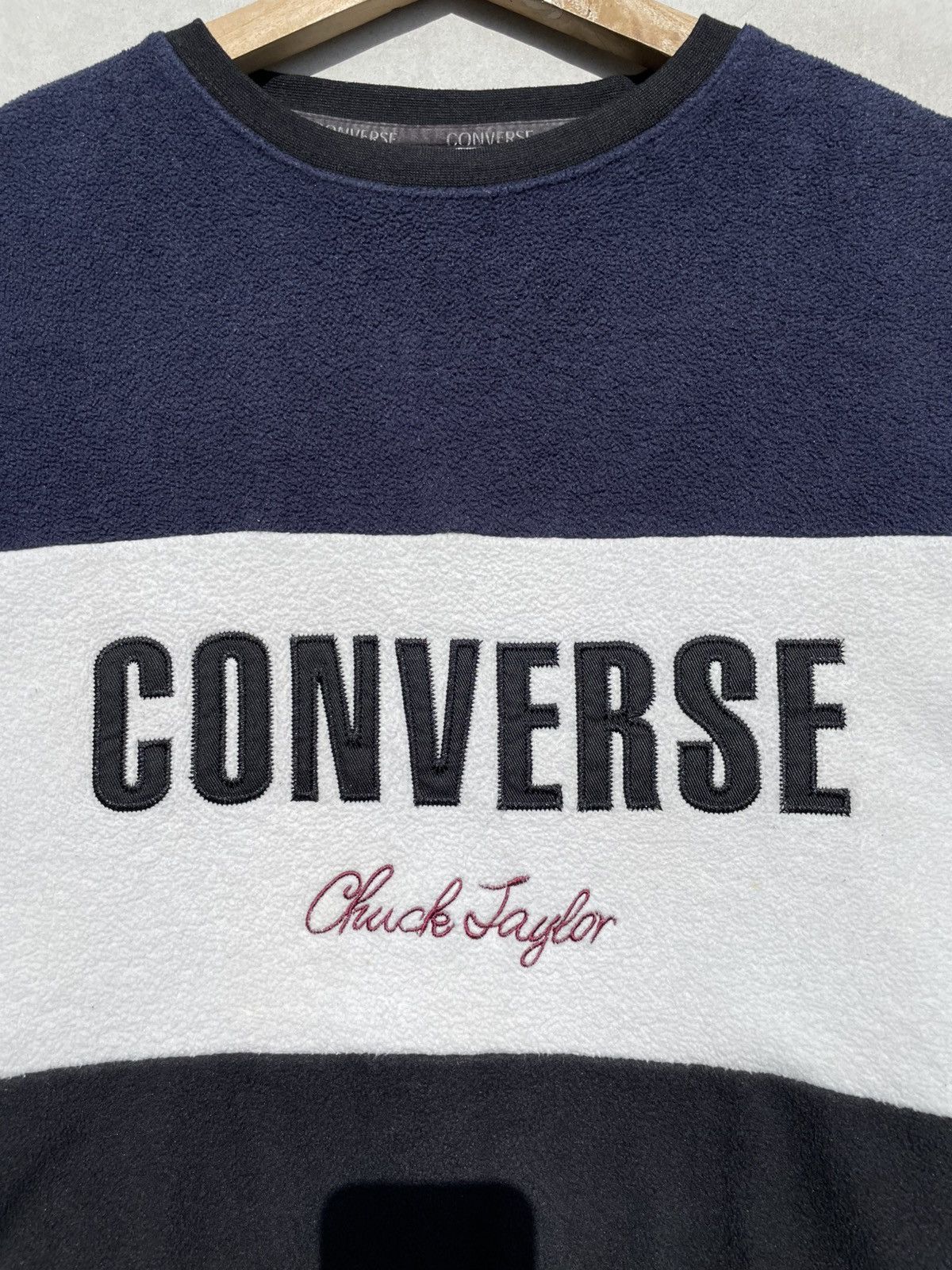 Converse 🔥Accept Binding Offer🔥 Converse Multicolor Fleece Sweatshirt Size US L / EU 52-54 / 3 - 4 Thumbnail