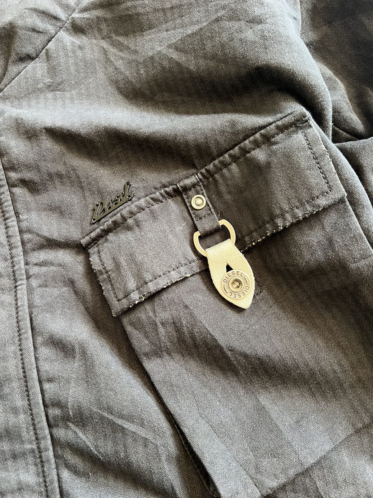 Diesel Vintage Diesel Military Cropped Hoodie Jacket Size US S / EU 44-46 / 1 - 9 Thumbnail