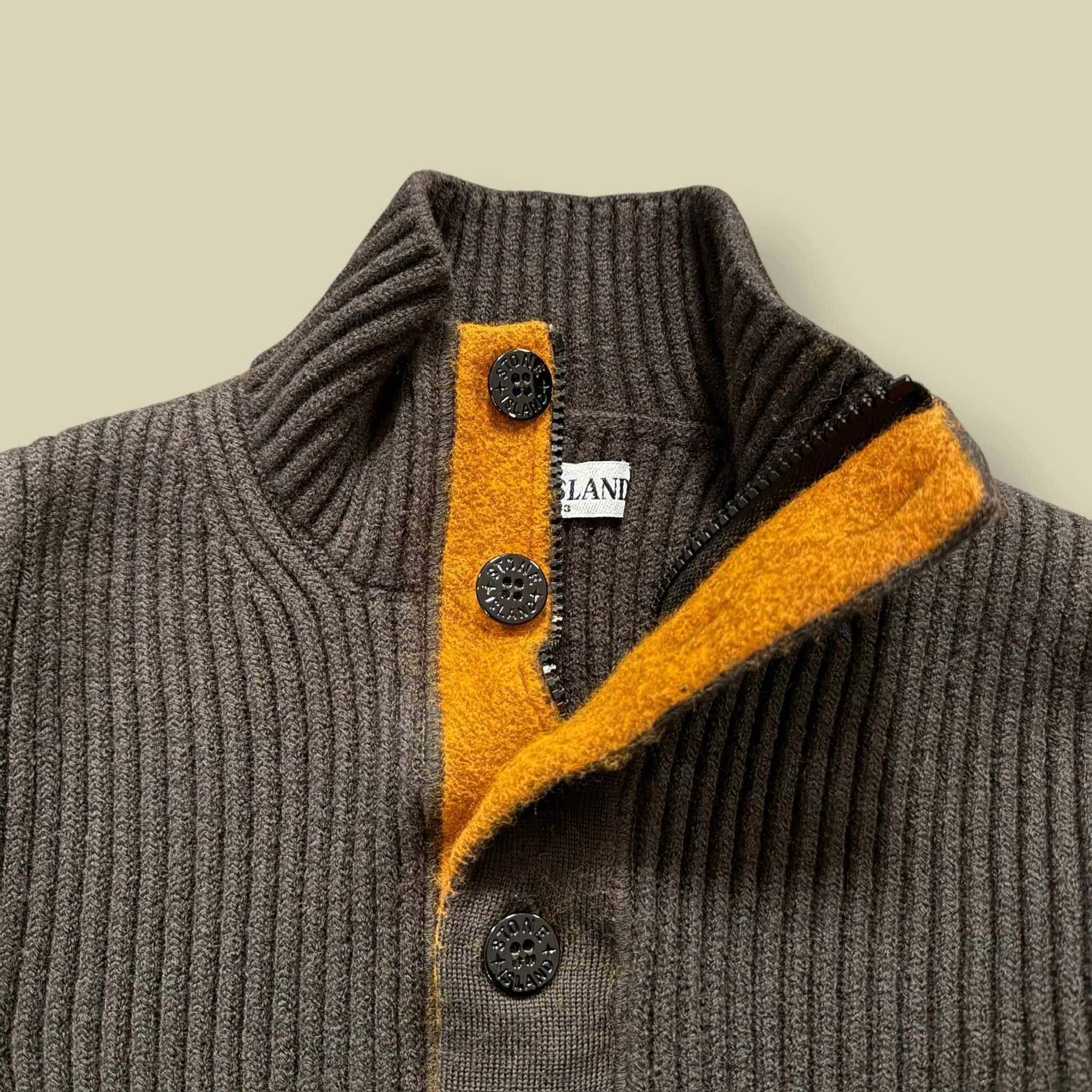 Stone Island Stone Island Brown wool sweater Size US M / EU 48-50 / 2 - 3 Thumbnail