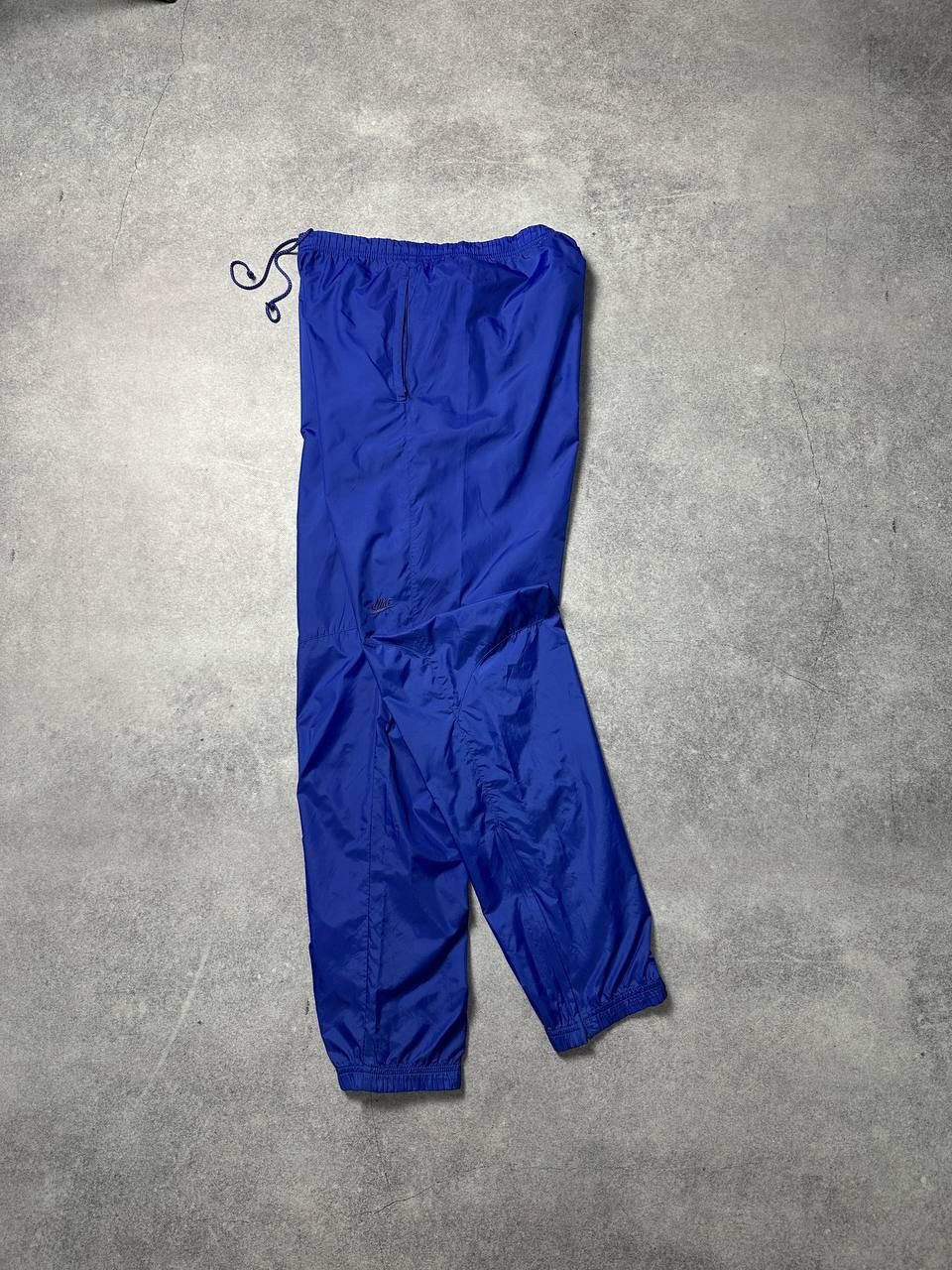 Nike × Vintage Vintage 80s Nike Small Logo Nylon Track Pants Rave Y2K Style Size US 32 / EU 48 - 1 Thumbnail
