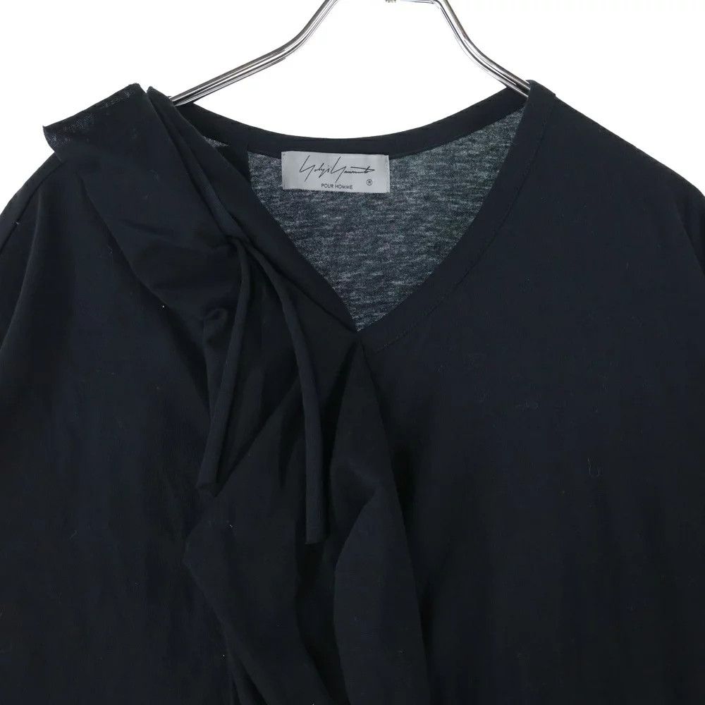 Yohji Yamamoto YOHJI YAMAMOTO POUR HOMME // Henley neck T-shirt Size US L / EU 52-54 / 3 - 3 Thumbnail