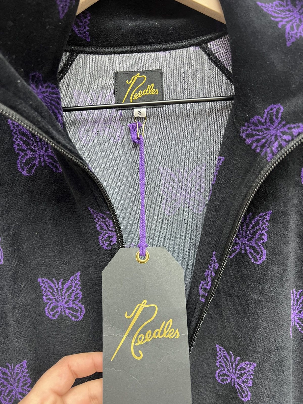 Needles Needles Black/Purple Track Jacket Size US S / EU 44-46 / 1 - 7 Thumbnail