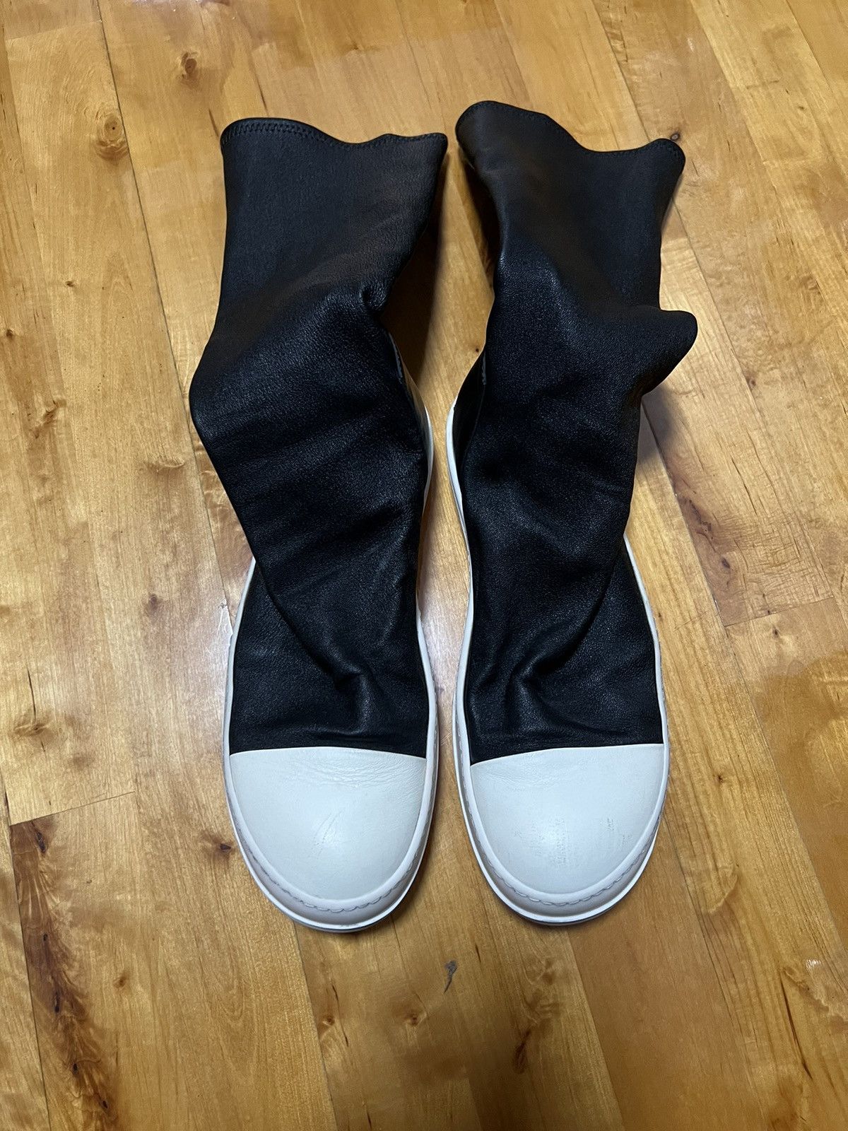 Rick Owens Rick owens mainline leather mid sock boots 41 Size US 8 / EU 41 - 1 Thumbnail
