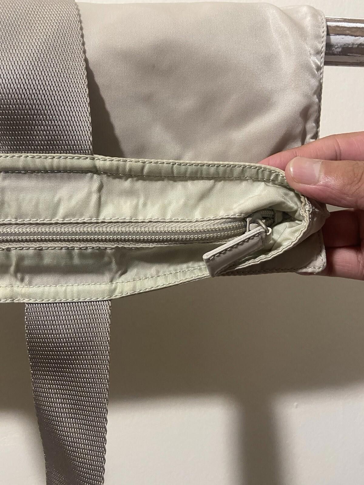Prada Prada faded gray “mint” slim nylon tote bag, fair condition Size ONE SIZE - 9 Thumbnail