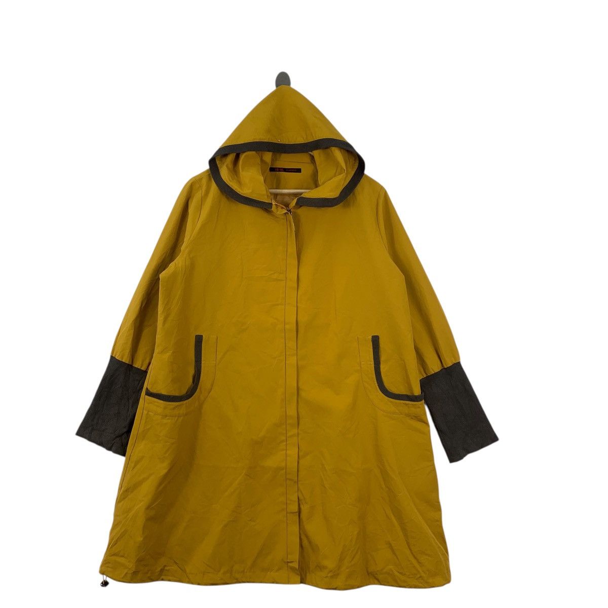 Takeo Kikuchi TAKEO KIKUCHI JAPAN Outdoor Yellow Long Jacket Hoodie Size XXL / US 16-18 / IT 52-54 - 3 Thumbnail