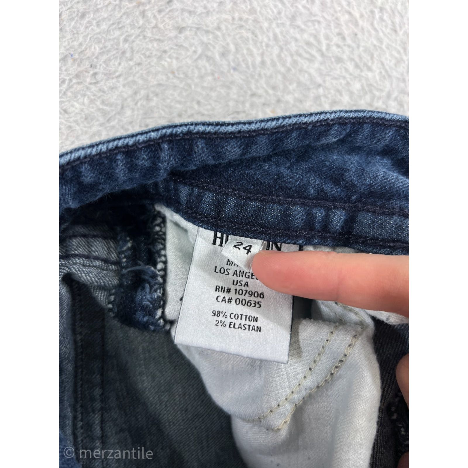 Hudson Hudson Jeans Womens Blue Denim Cotton Blend Stretch 24 Pockets 5-Pocket Design Regular Rise Inseam 27.5 Inseam Size 42" / US 20 - 4 Thumbnail
