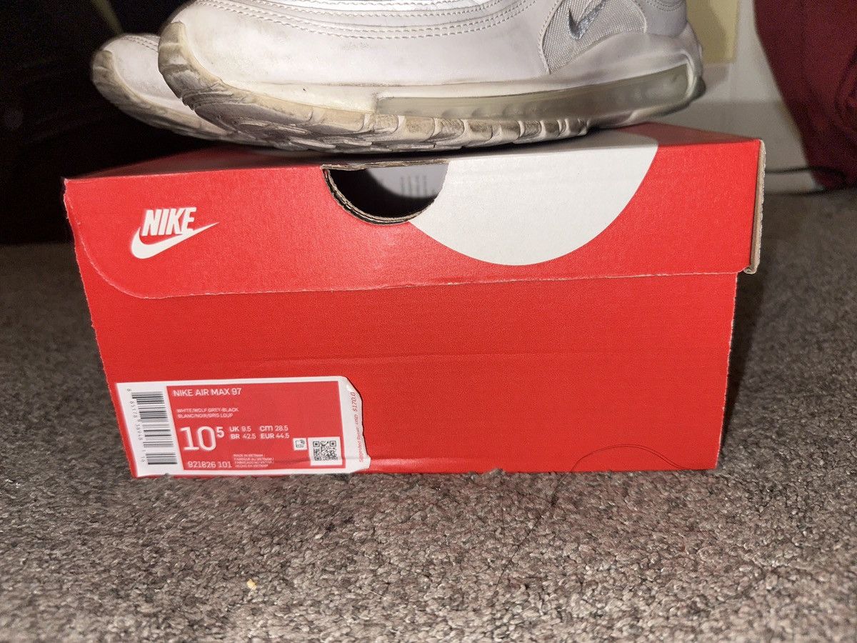 Nike Air Max 97 Triple White Size US 10.5 / EU 43-44 - 7 Thumbnail