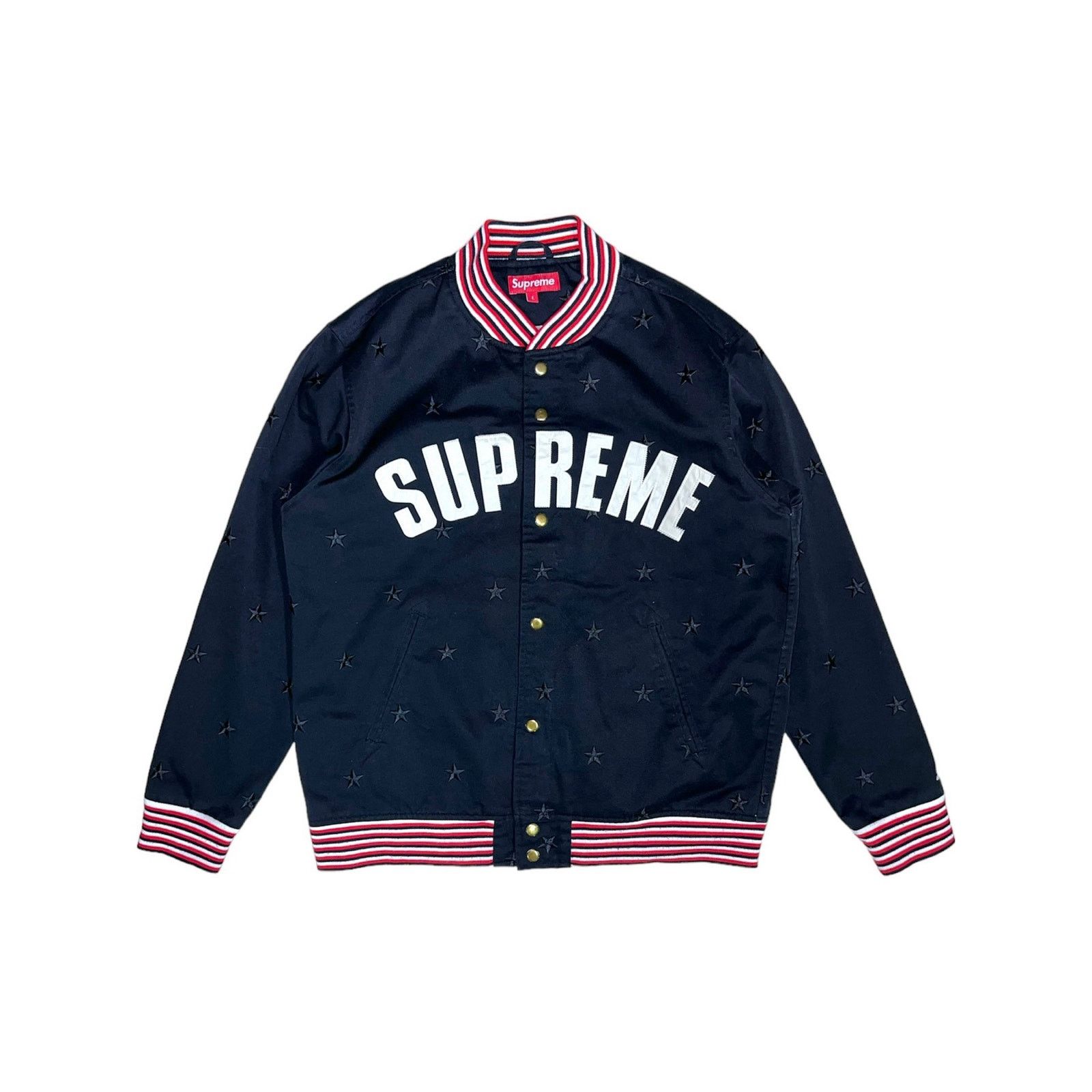 Supreme Supreme 2008 Starter Embroidered Star Arc Varsity Jacket Size US L / EU 52-54 / 3 - 1 Thumbnail