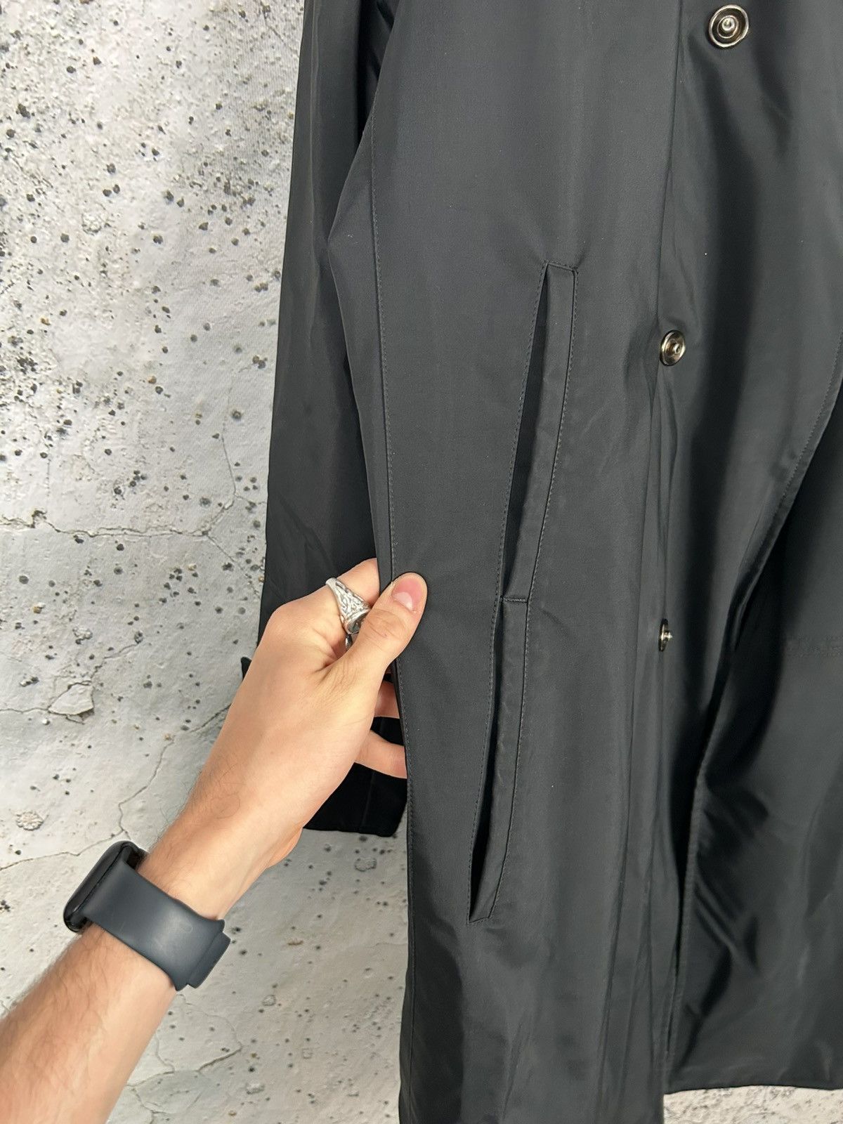 Z Zegna Z Zegna Avant Garde Black Coat Jacket Archive Designer Rare Size US XL / EU 56 / 4 - 5 Thumbnail
